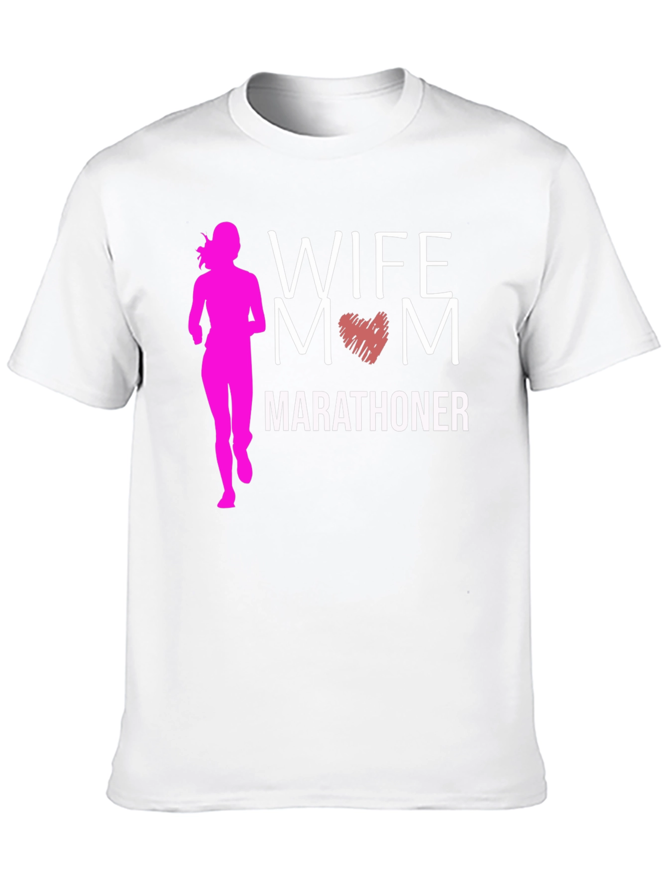 Wife Mom Marathoner Graphic T-Shirt