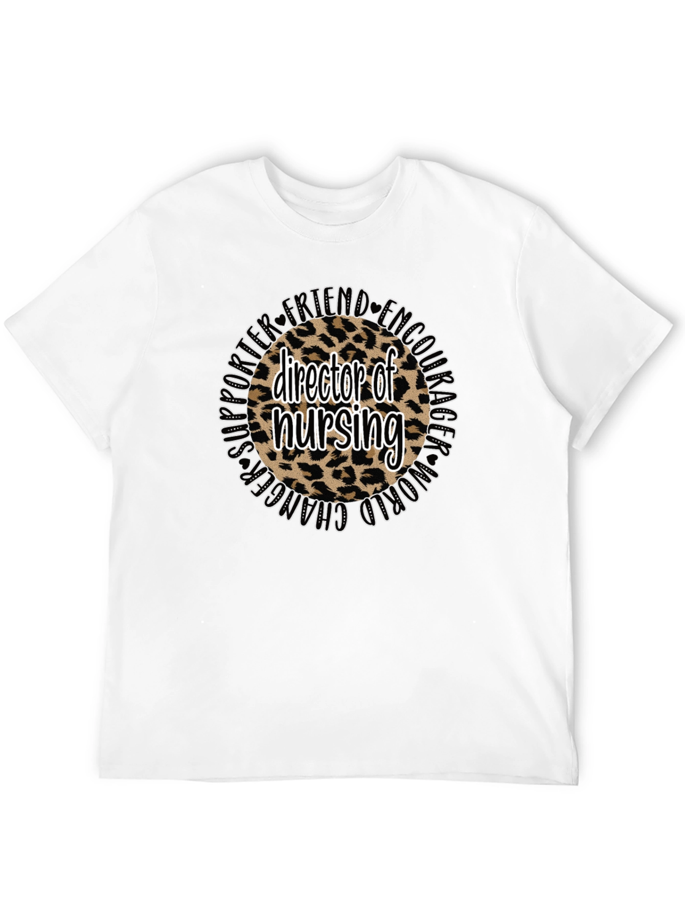 Director of Nursing Leopard Print Tee