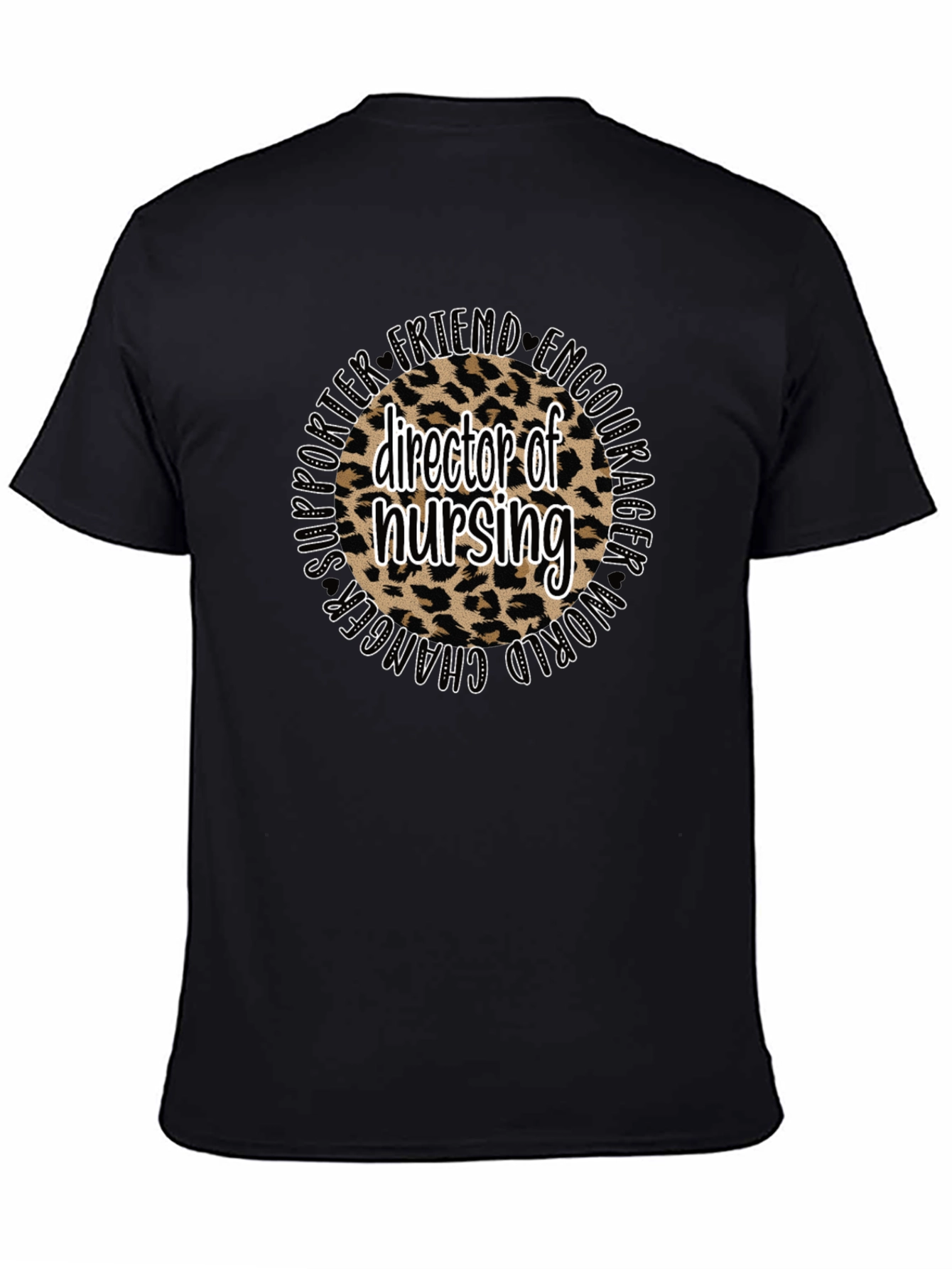Director of Nursing Leopard Print Tee