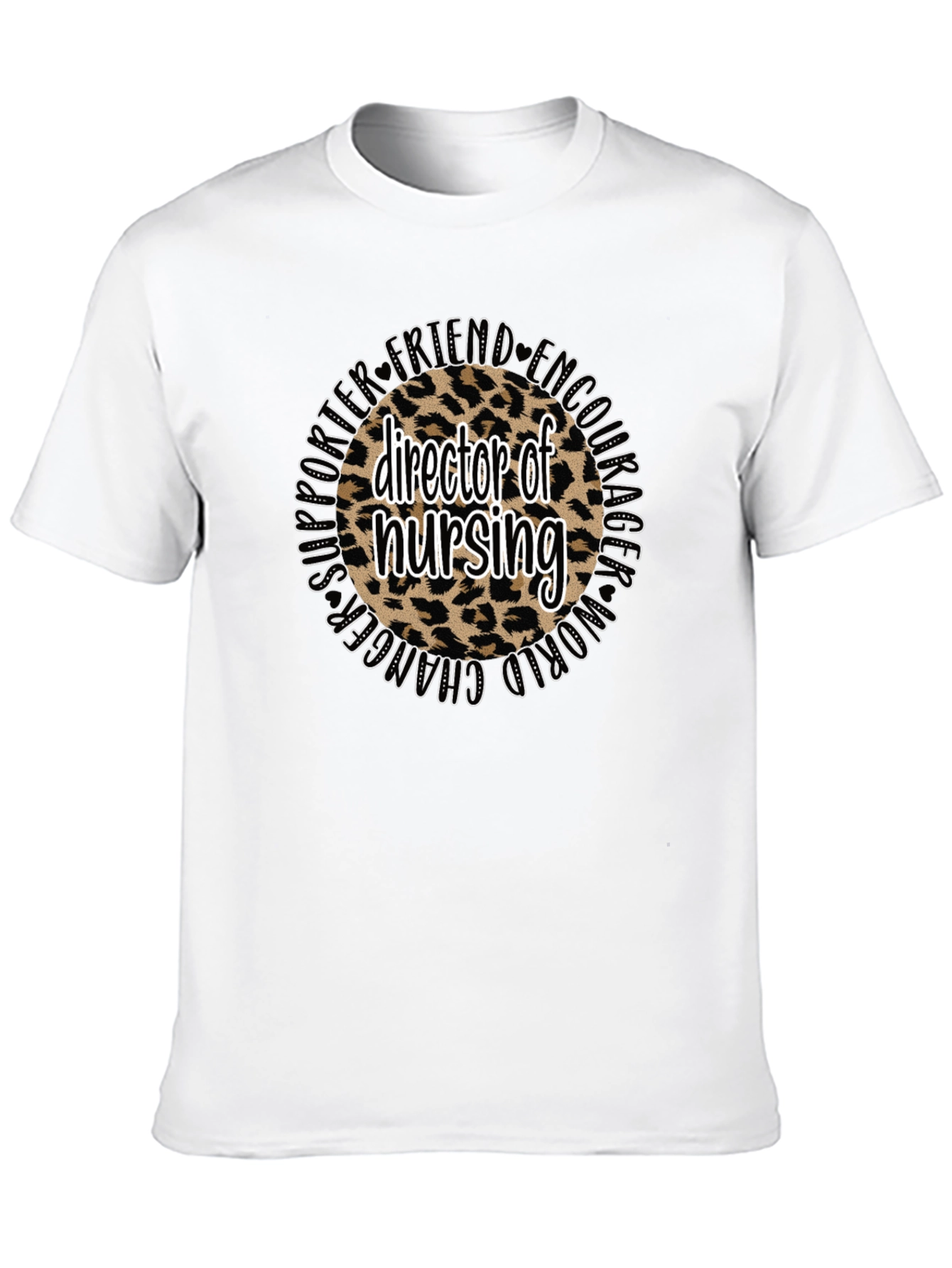Director of Nursing Leopard Print Tee