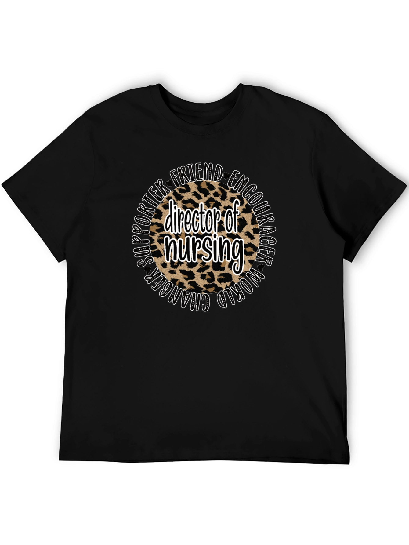 Director of Nursing Leopard Print Tee