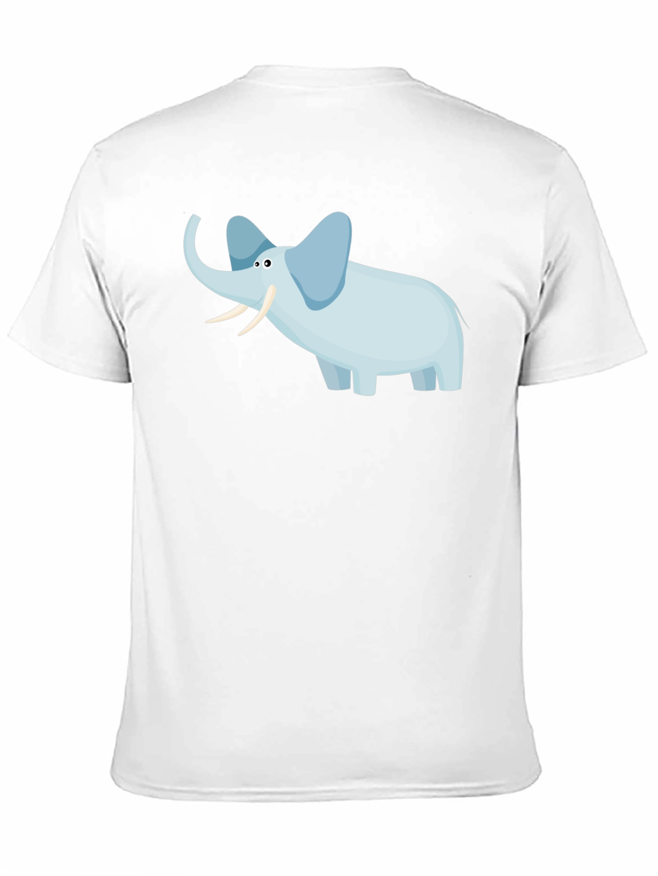 Elephant Graphic Tee - Black Cotton Casual
