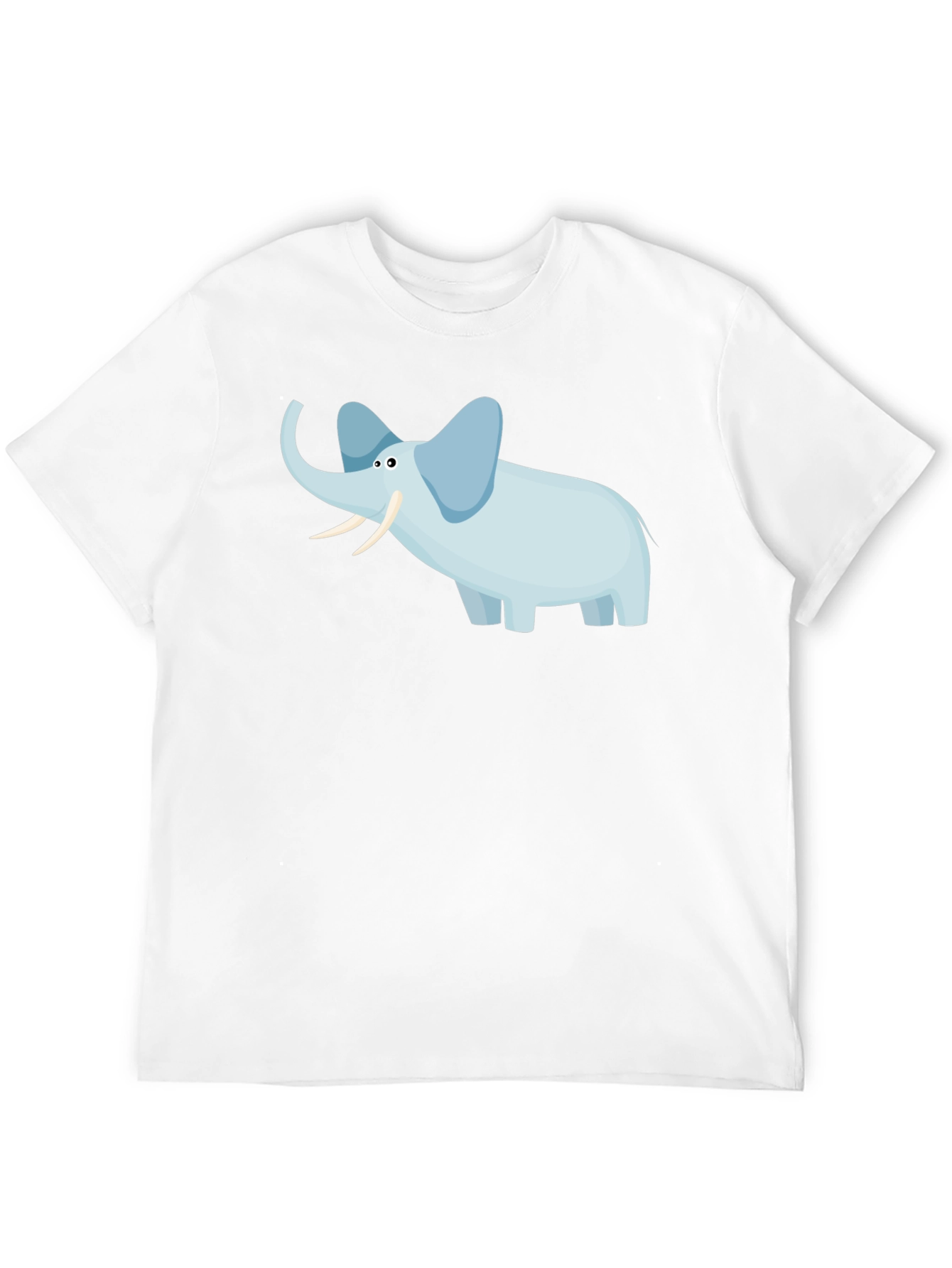 Elephant Graphic Tee - Black Cotton Casual