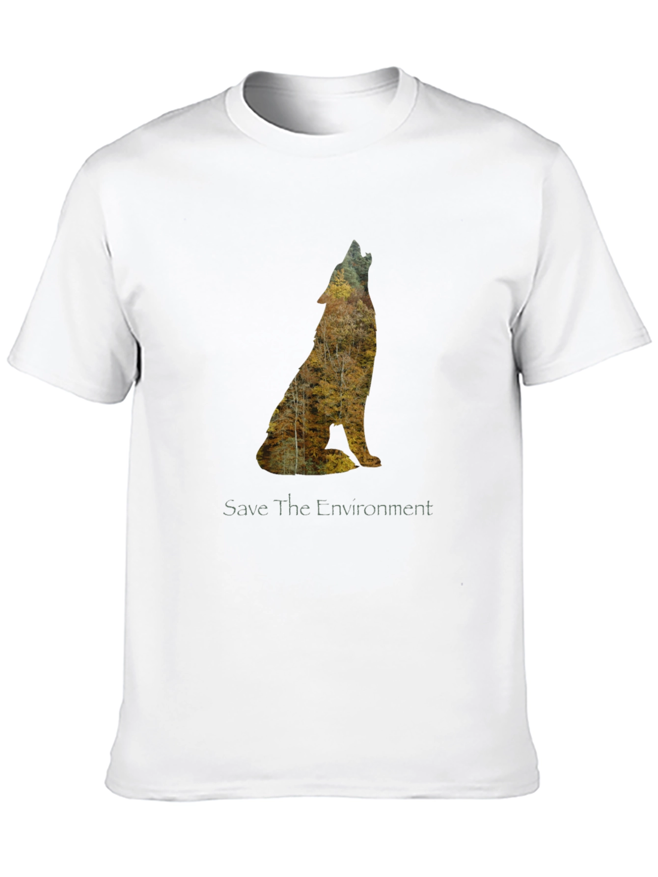 Save The Environment Wolf Graphic Tee