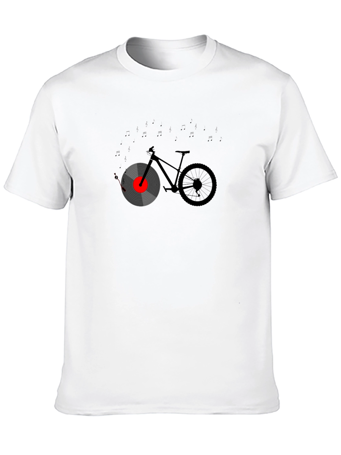 Music Bicycle Graphic Tee - Unique Design T-Shirt