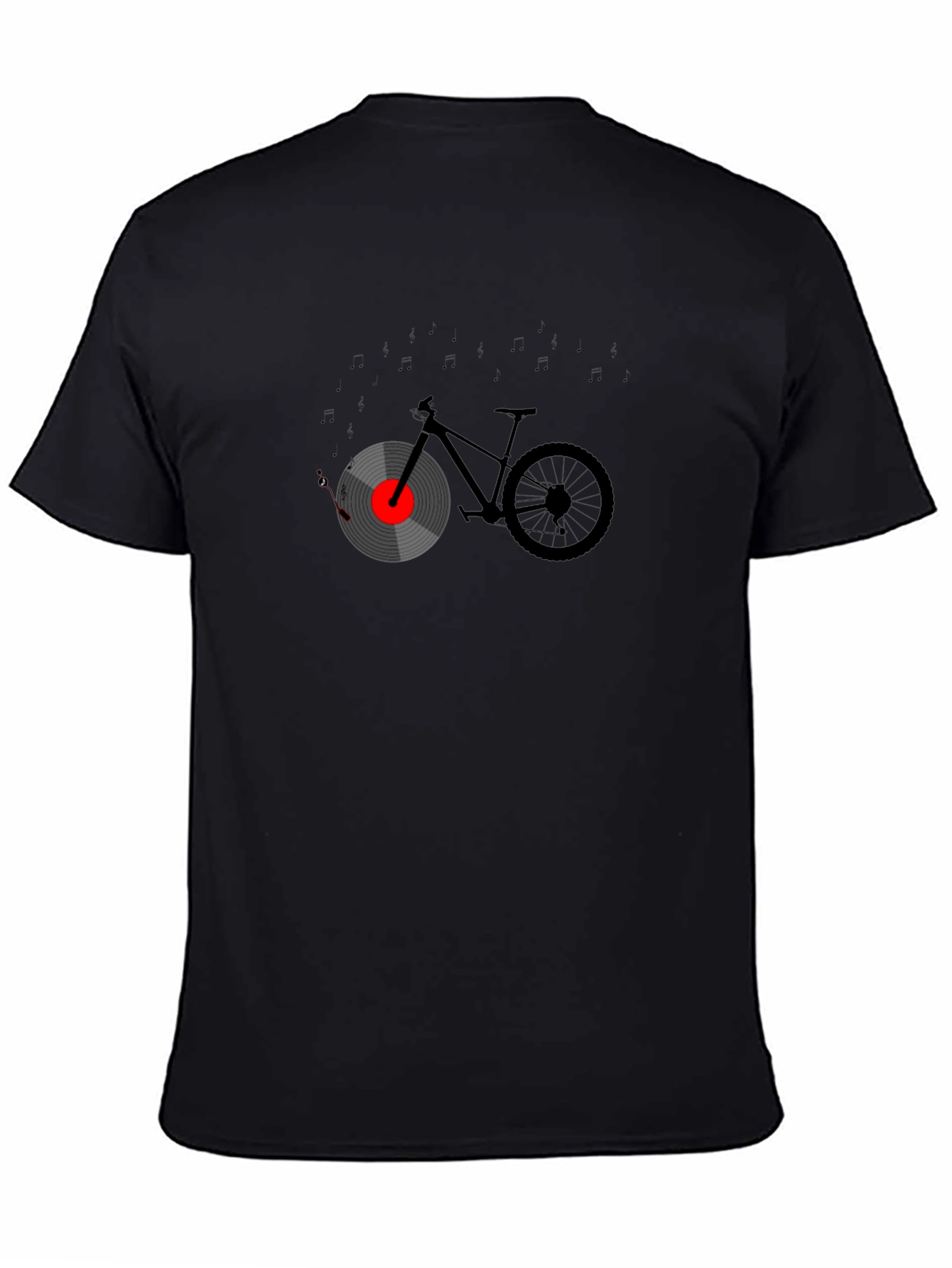 Music Bicycle Graphic Tee - Unique Design T-Shirt