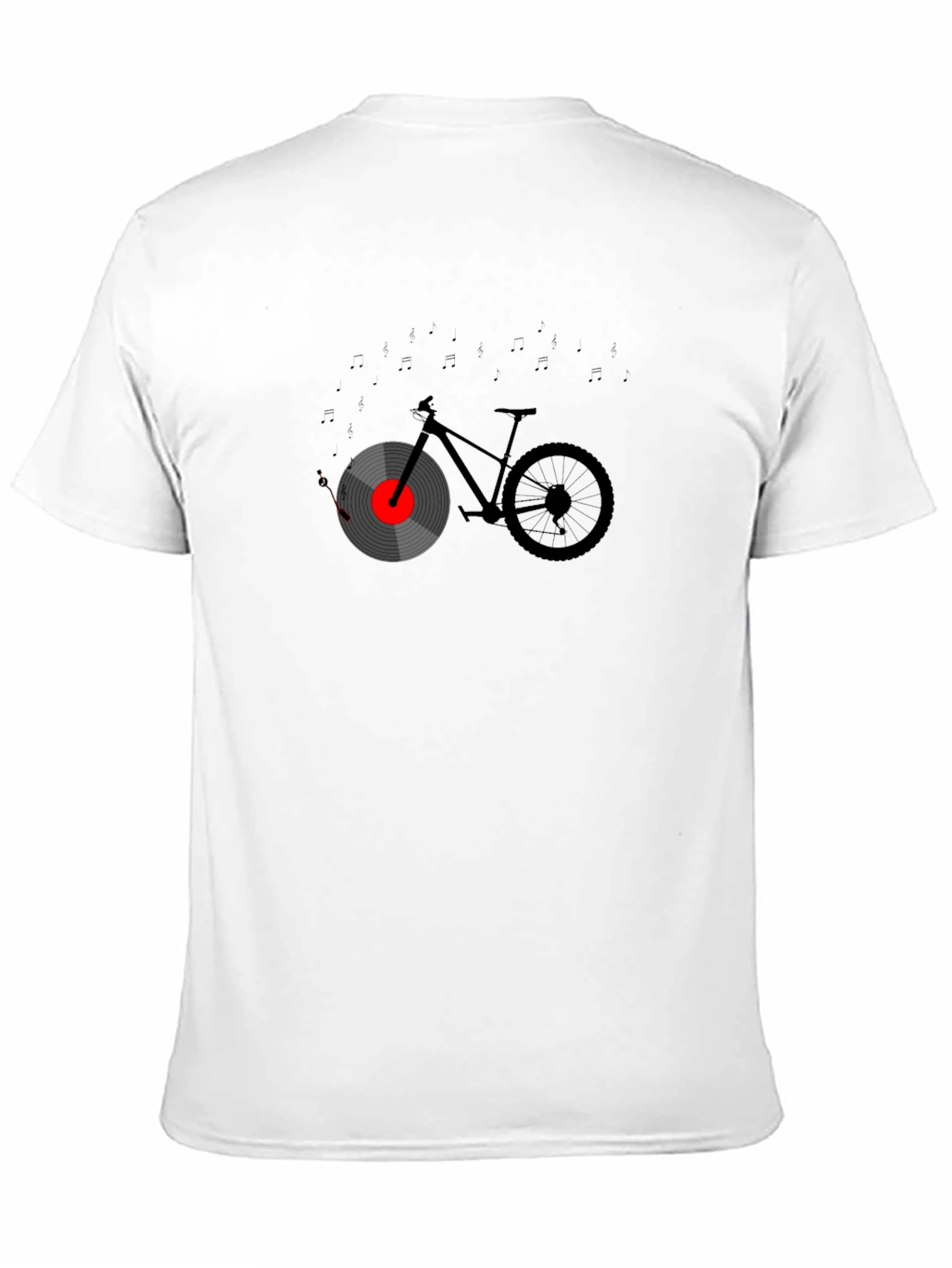 Music Bicycle Graphic Tee - Unique Design T-Shirt