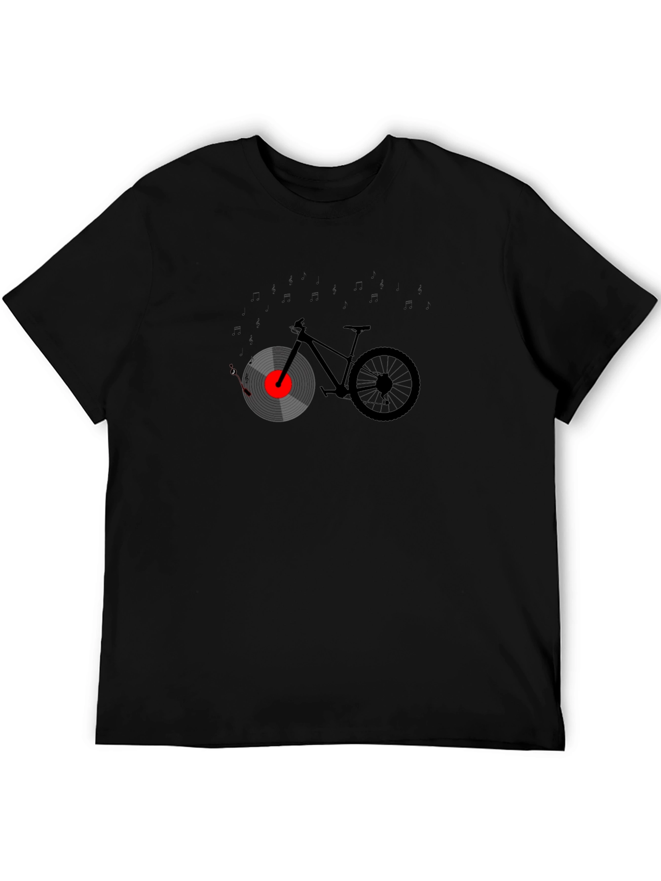 Music Bicycle Graphic Tee - Unique Design T-Shirt
