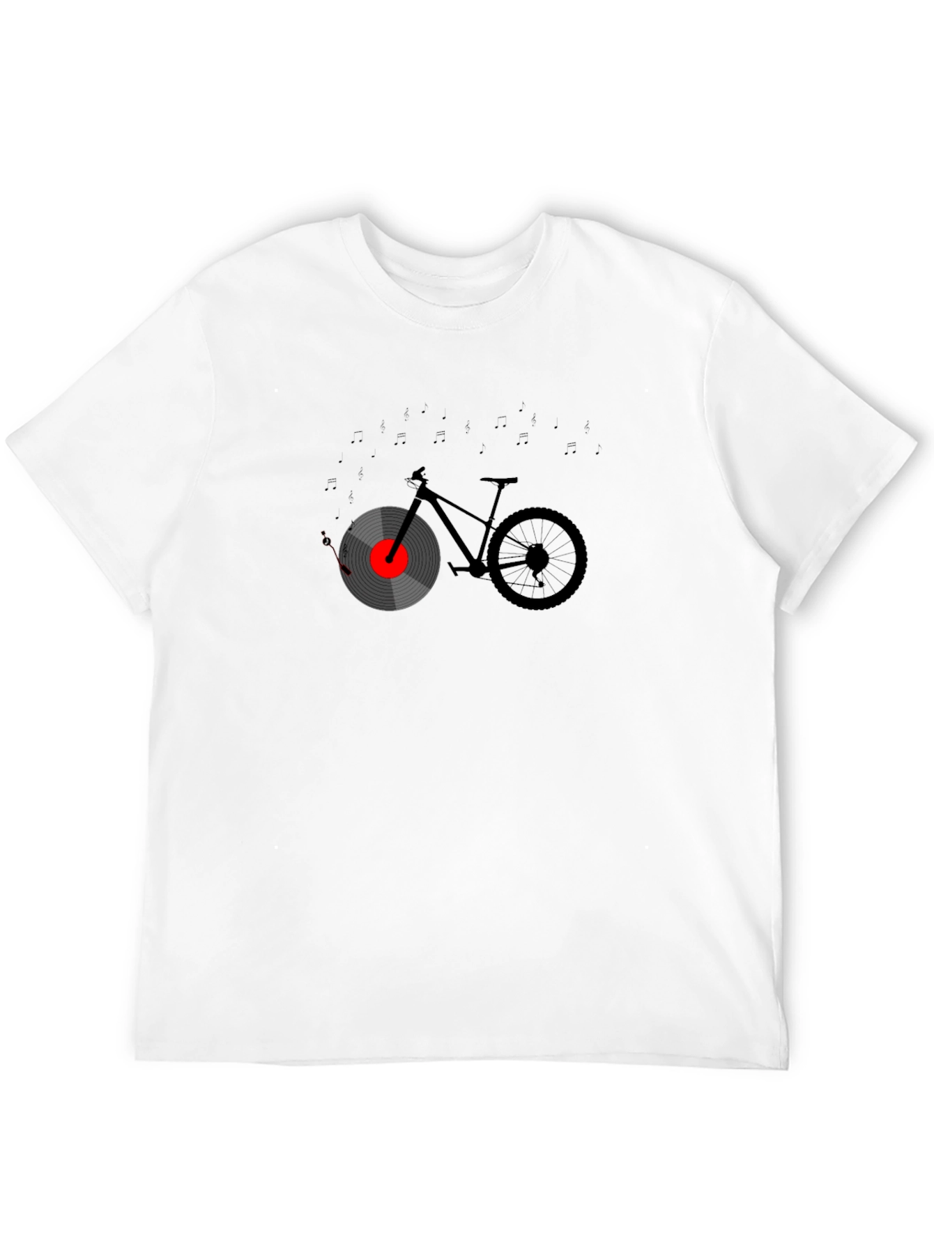 Music Bicycle Graphic Tee - Unique Design T-Shirt