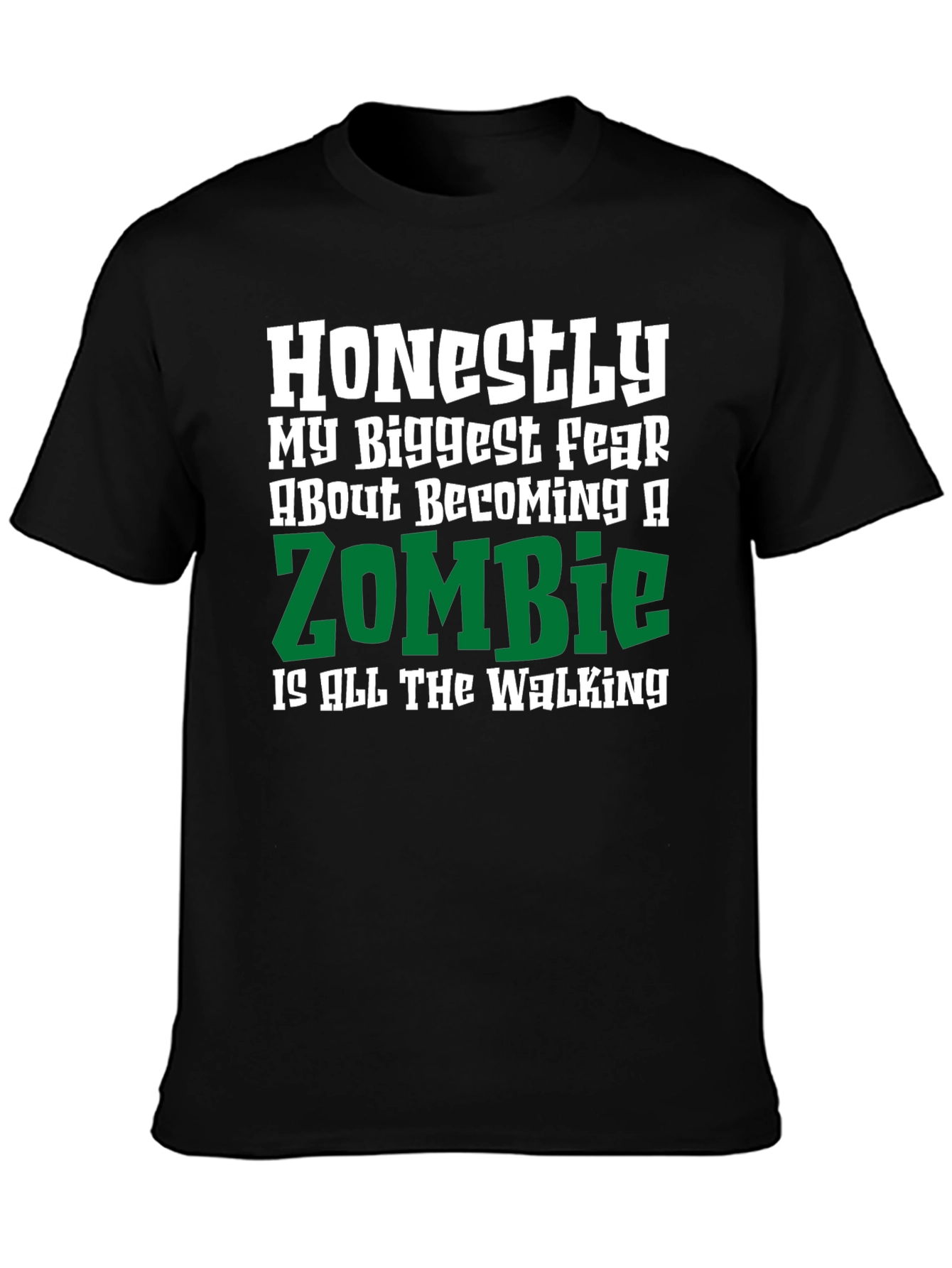 Funny Zombie Walking T-Shirt - Humor Novelty Tee
