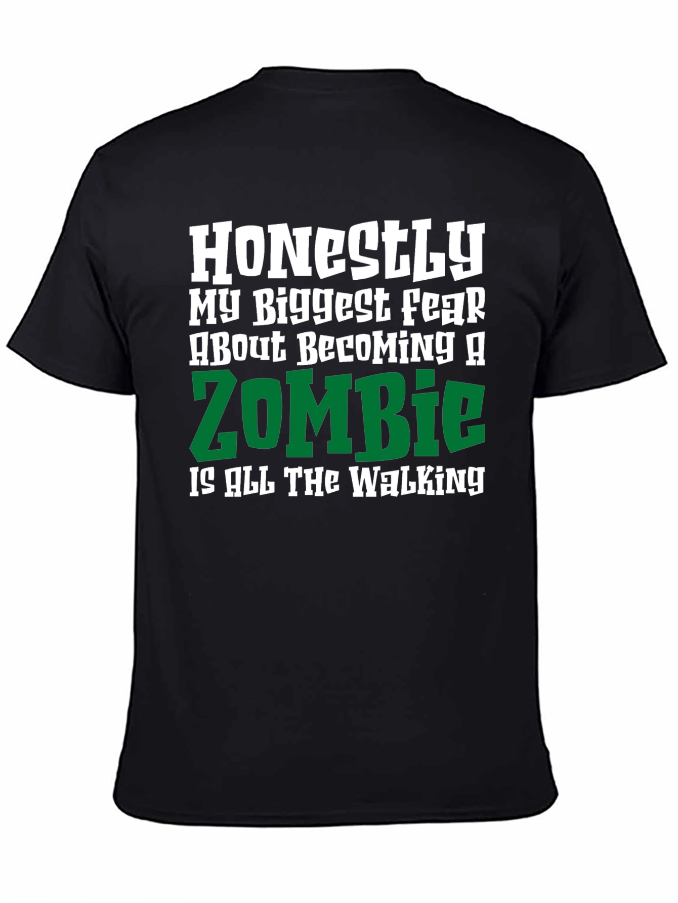 Funny Zombie Walking T-Shirt - Humor Novelty Tee