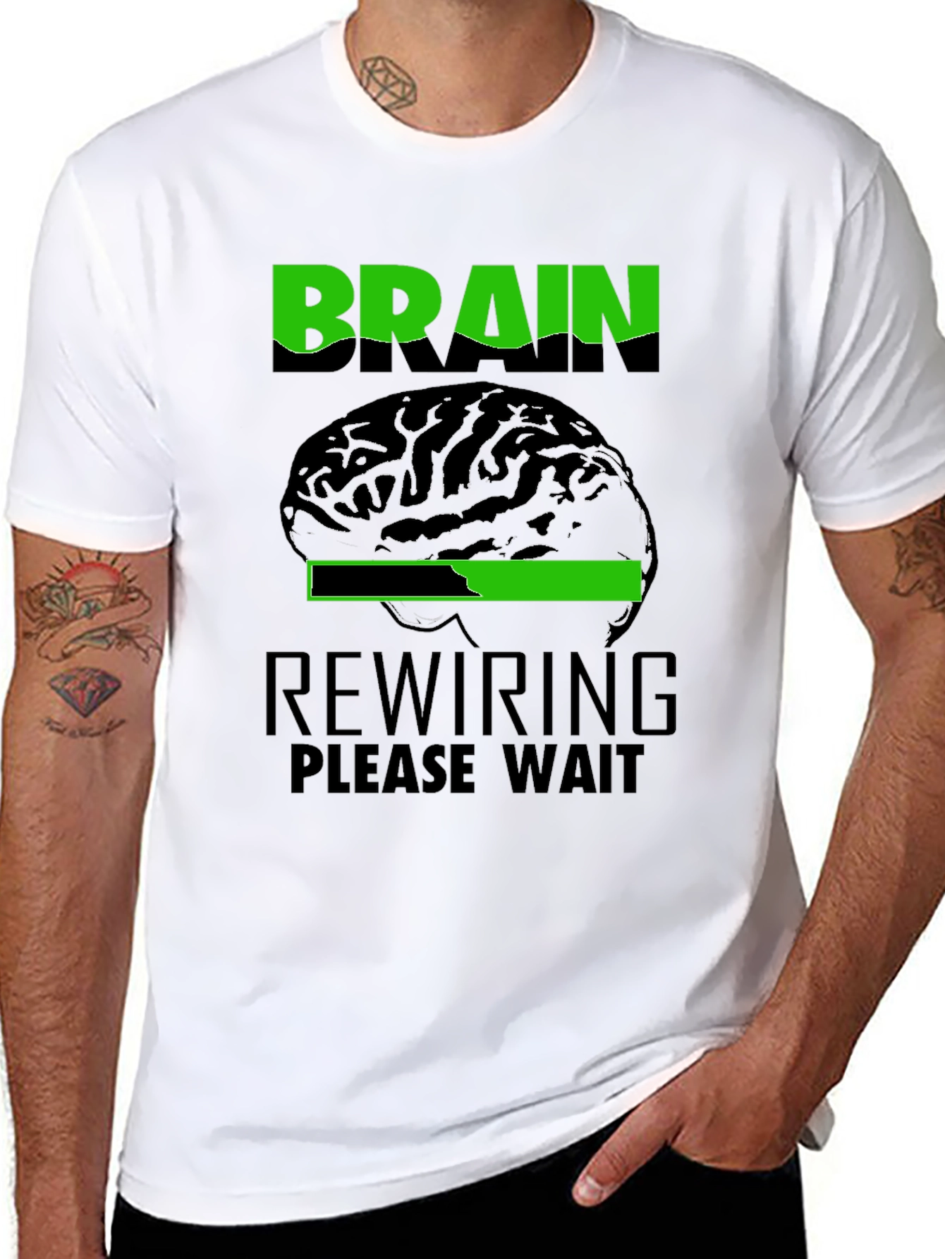 Brain Rewiring Please Wait Graphic T-Shirt