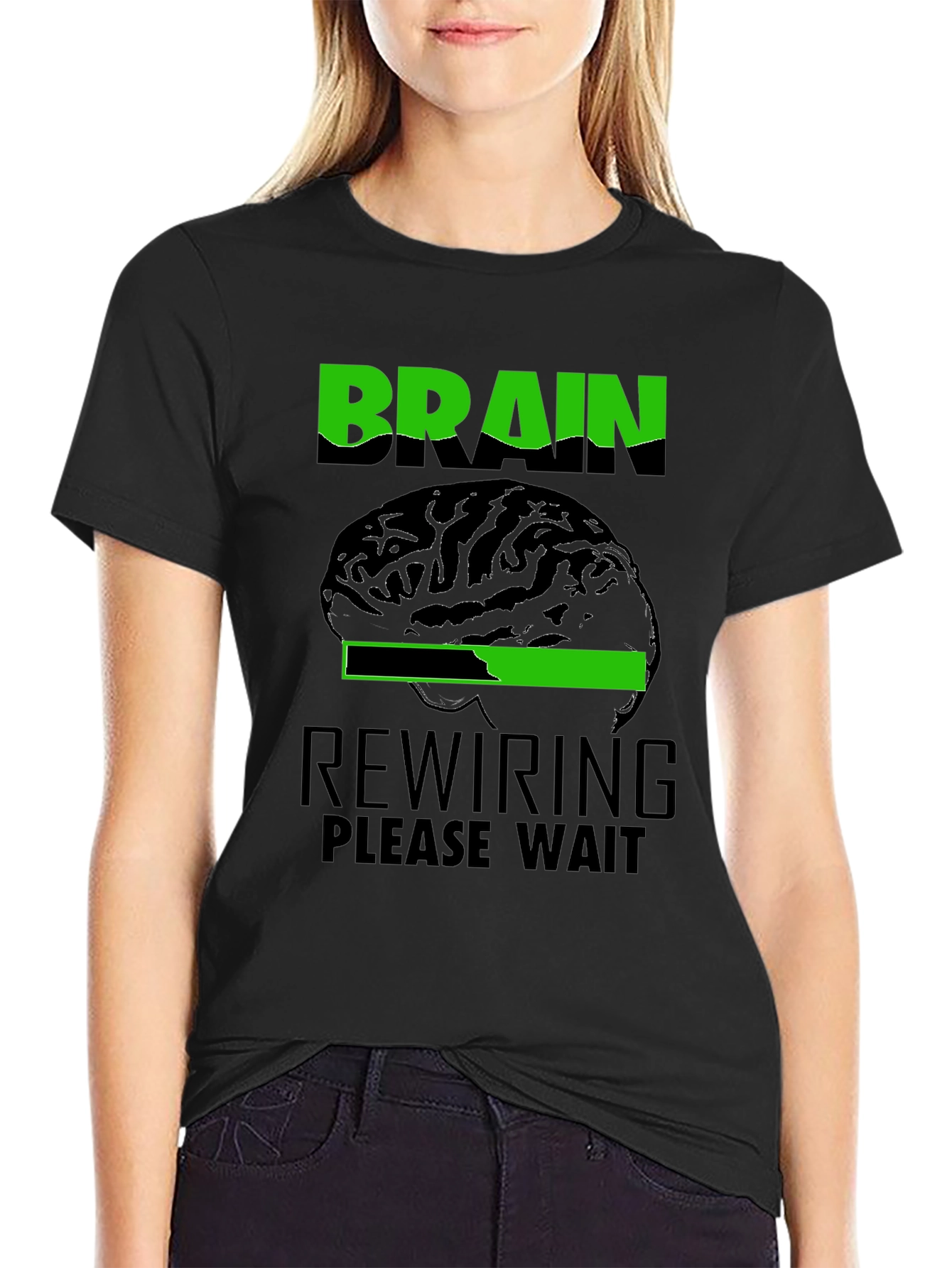 Brain Rewiring Please Wait Graphic T-Shirt