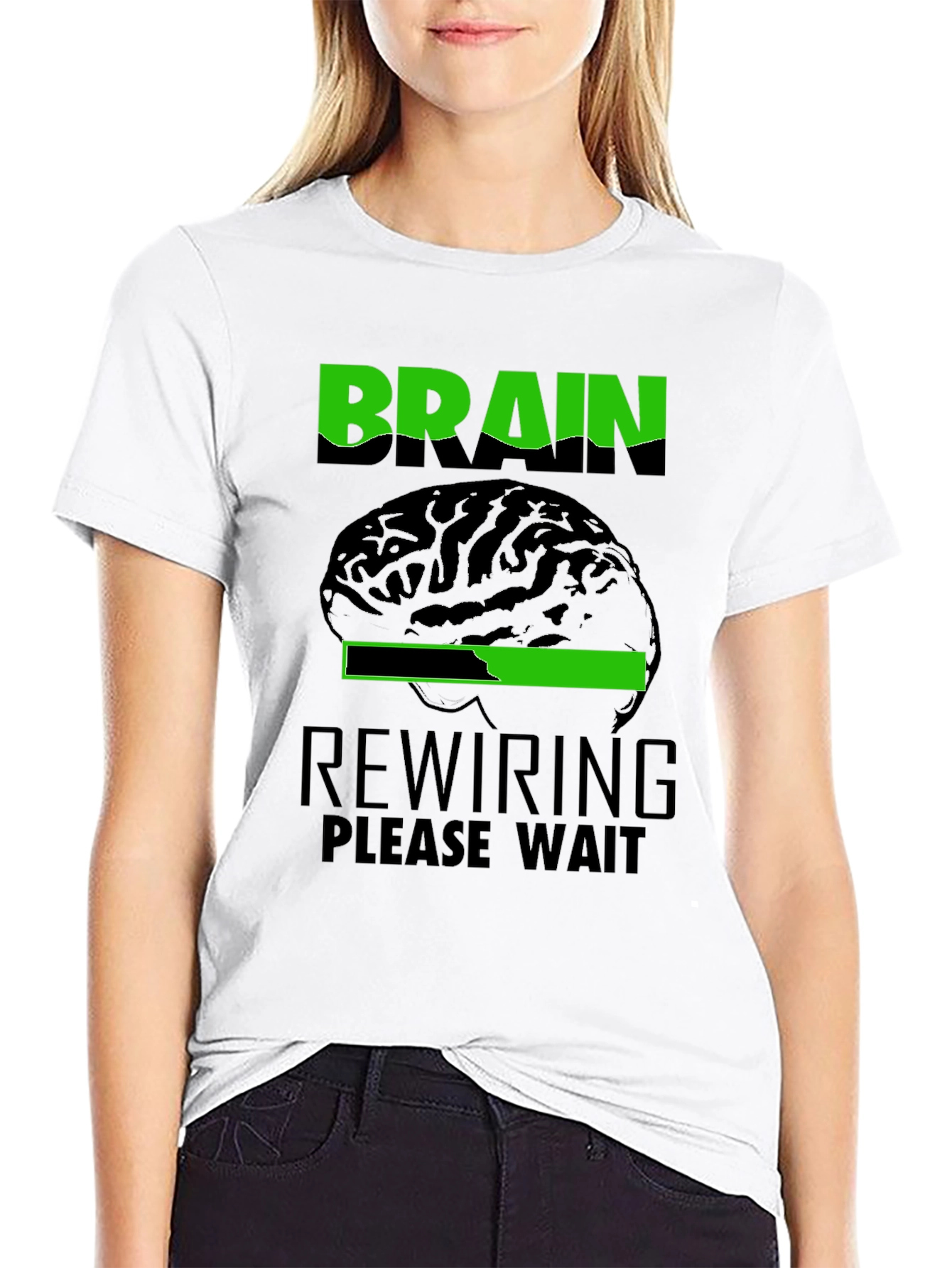 Brain Rewiring Please Wait Graphic T-Shirt