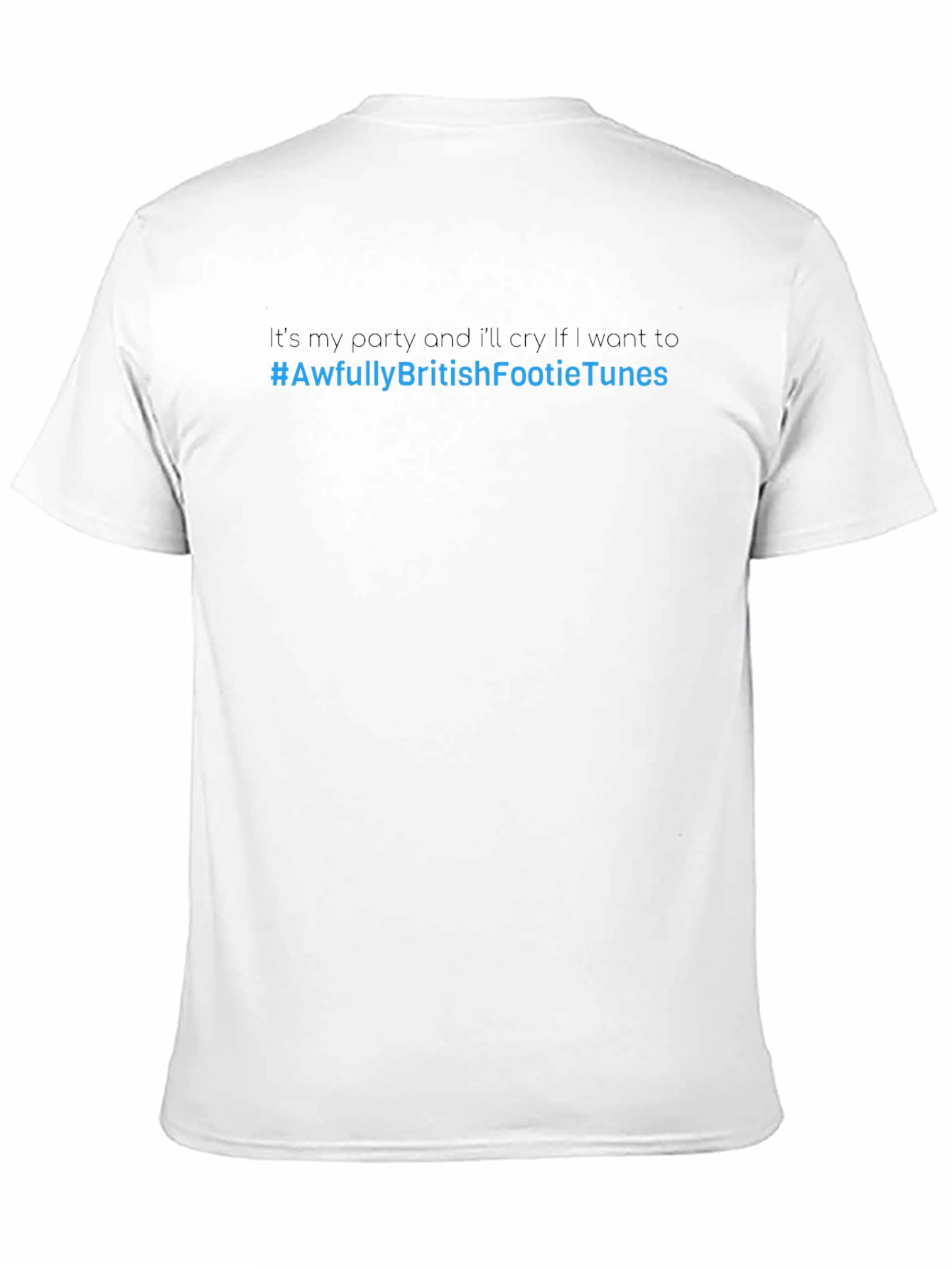 Party Cry T-Shirt - Awfully British Footie Tunes Tee