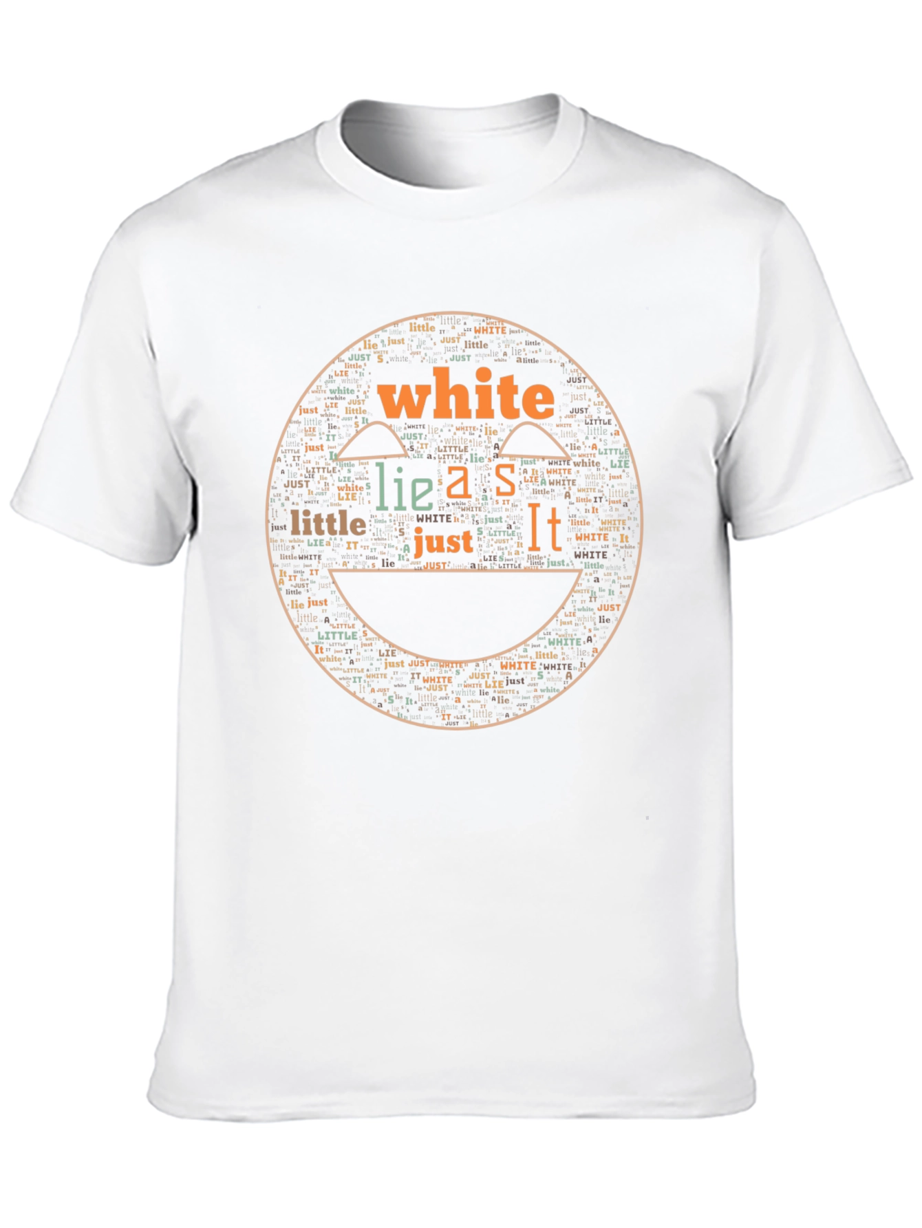 Word Art Smiley Face T-Shirt