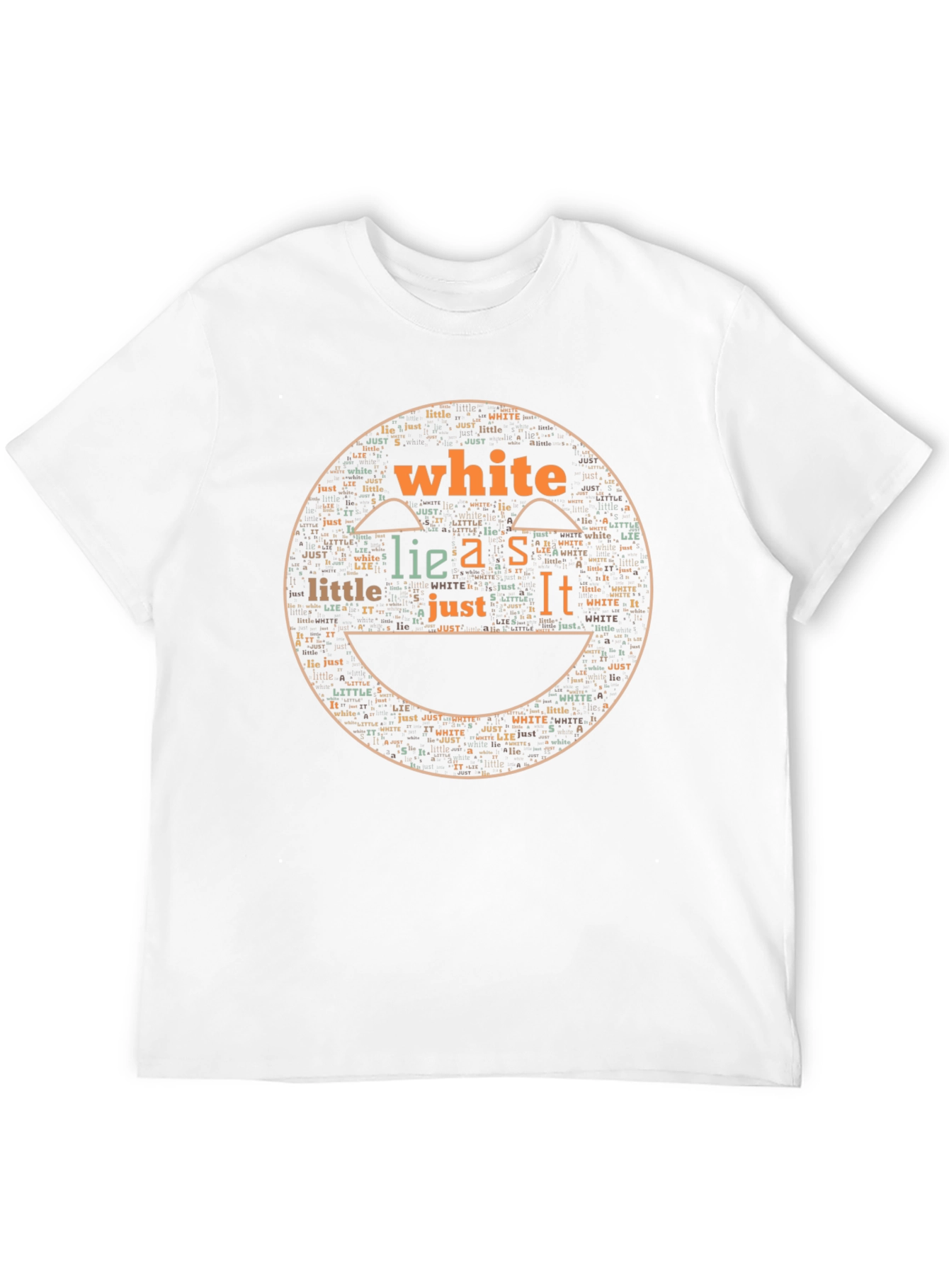 Word Art Smiley Face T-Shirt