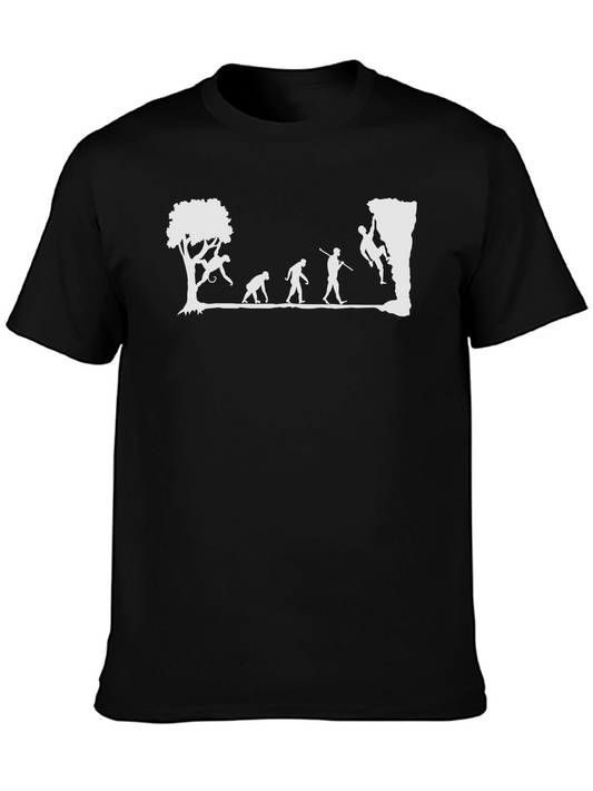 Climbing Evolution T-Shirt - Funny Climber Tee