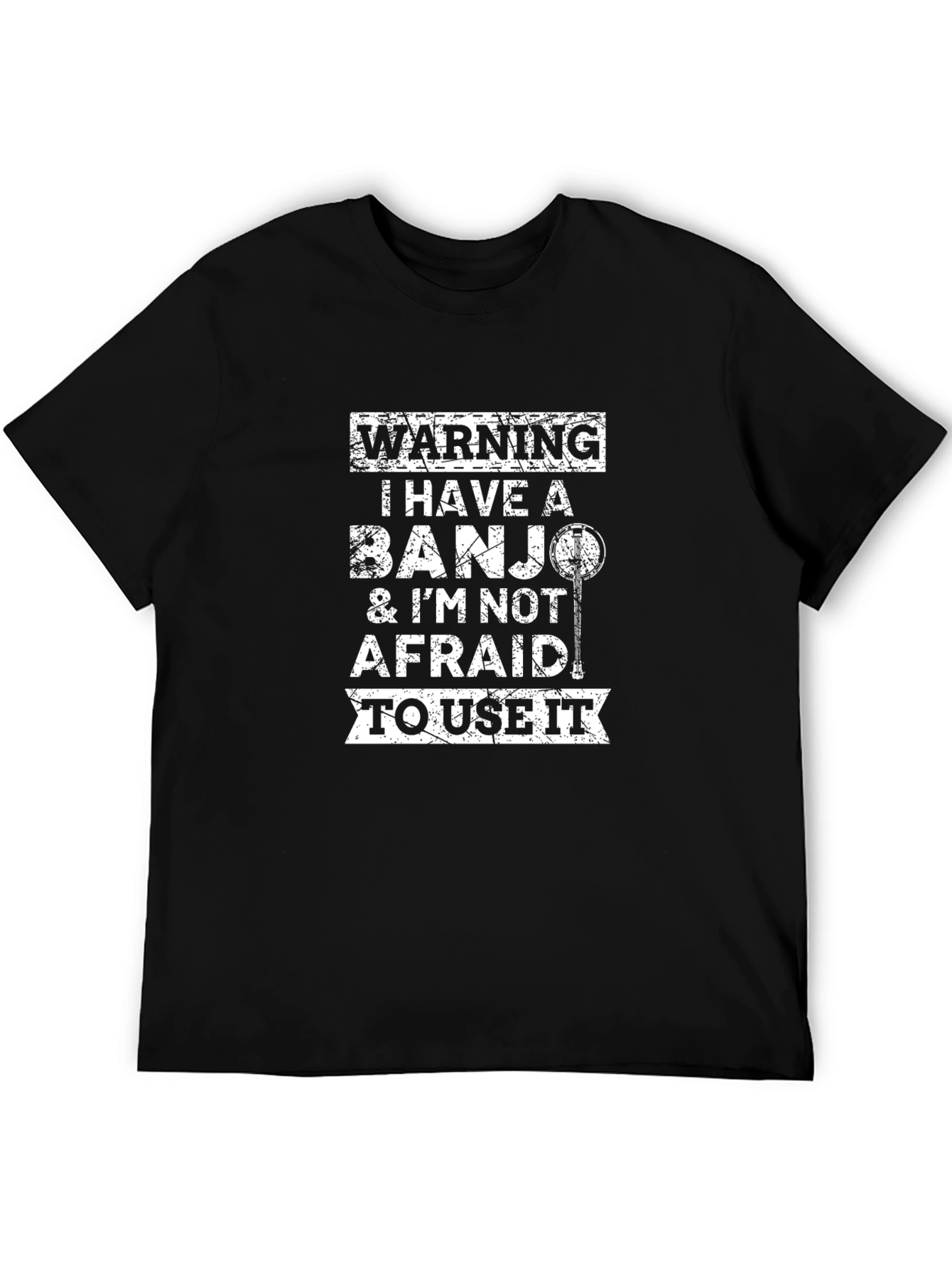 Warning: Banjo T-Shirt - Music Lover Tee