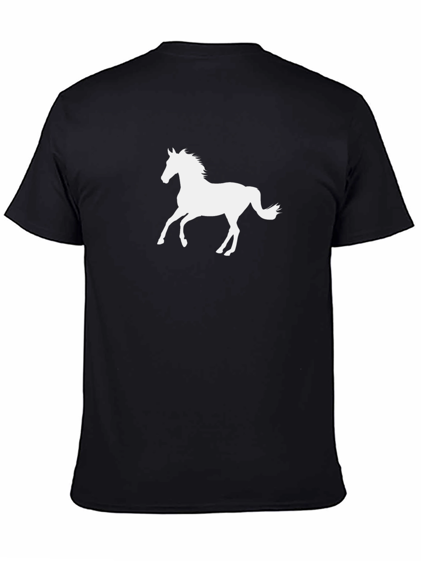 Black Horse Graphic Tee - Stylish Casual Wear