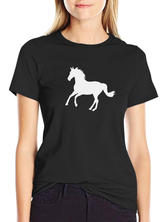 Black Horse Graphic Tee - Stylish Casual Wear
