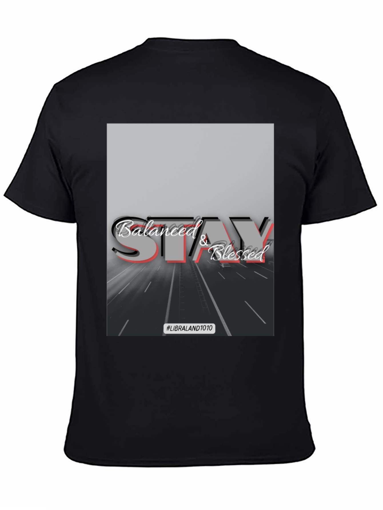 Balanced and Blessed Black Tee