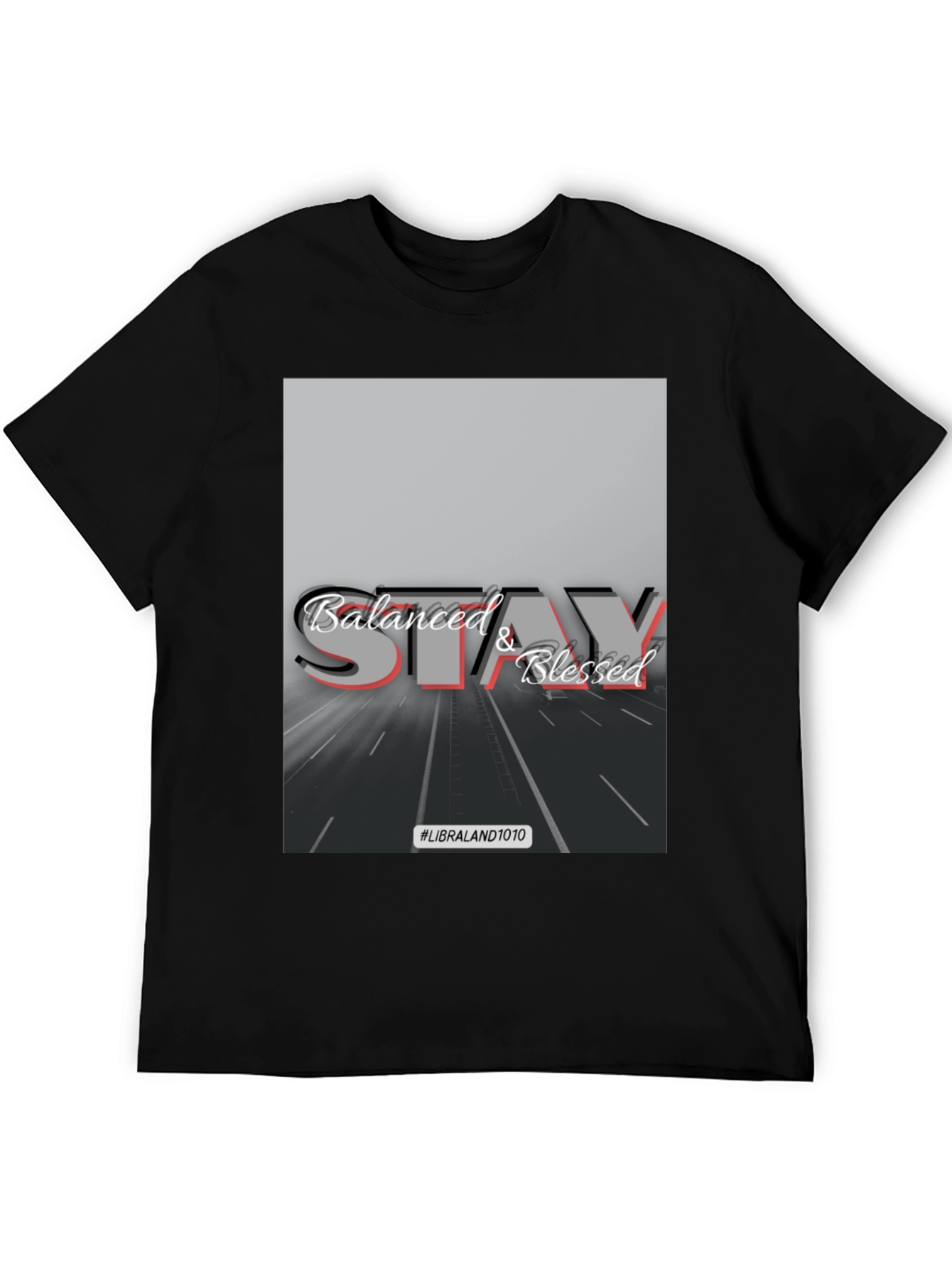 Balanced and Blessed Black Tee