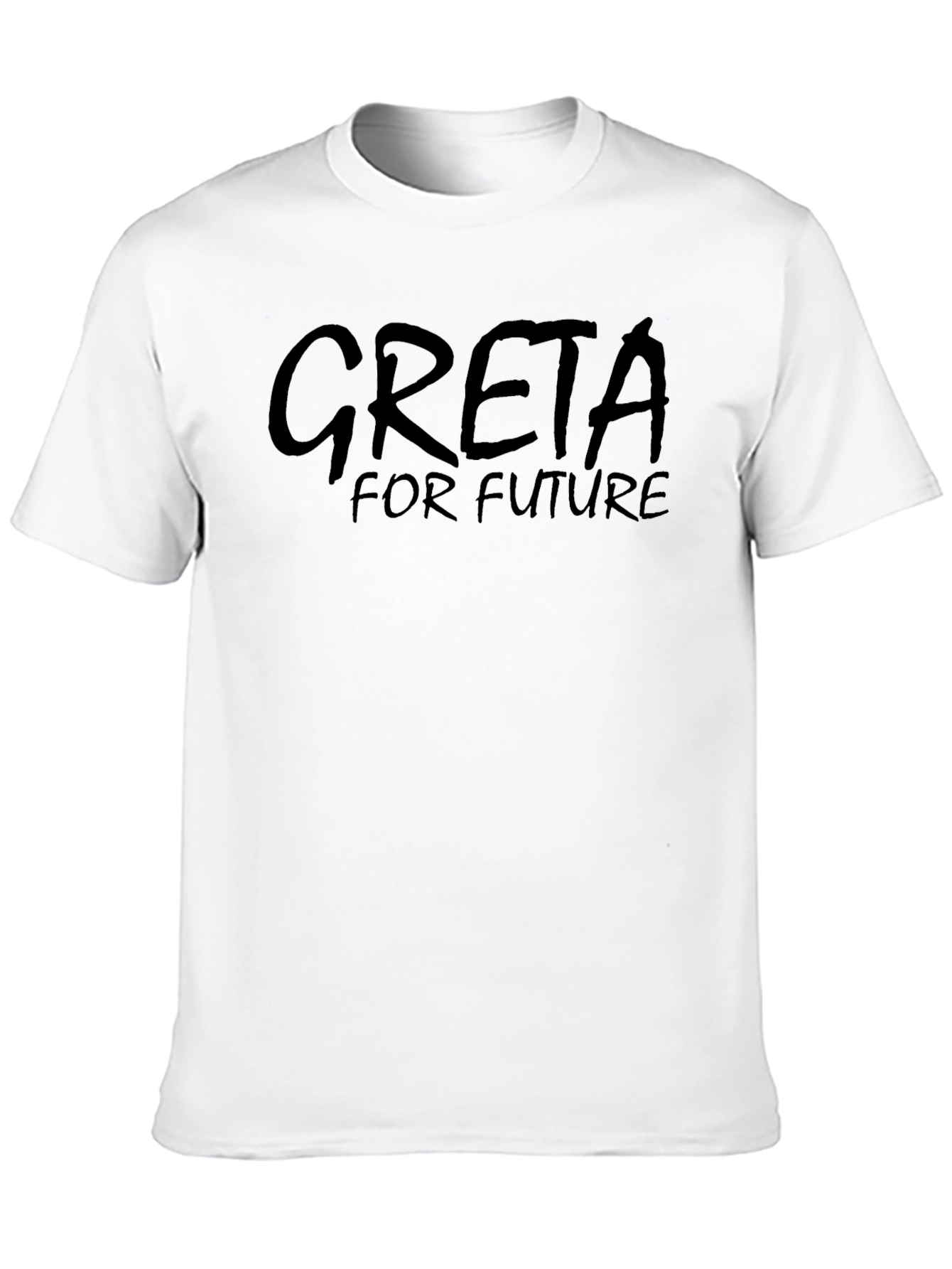 Greta For Future Black T-Shirt - Eco-Friendly Activism