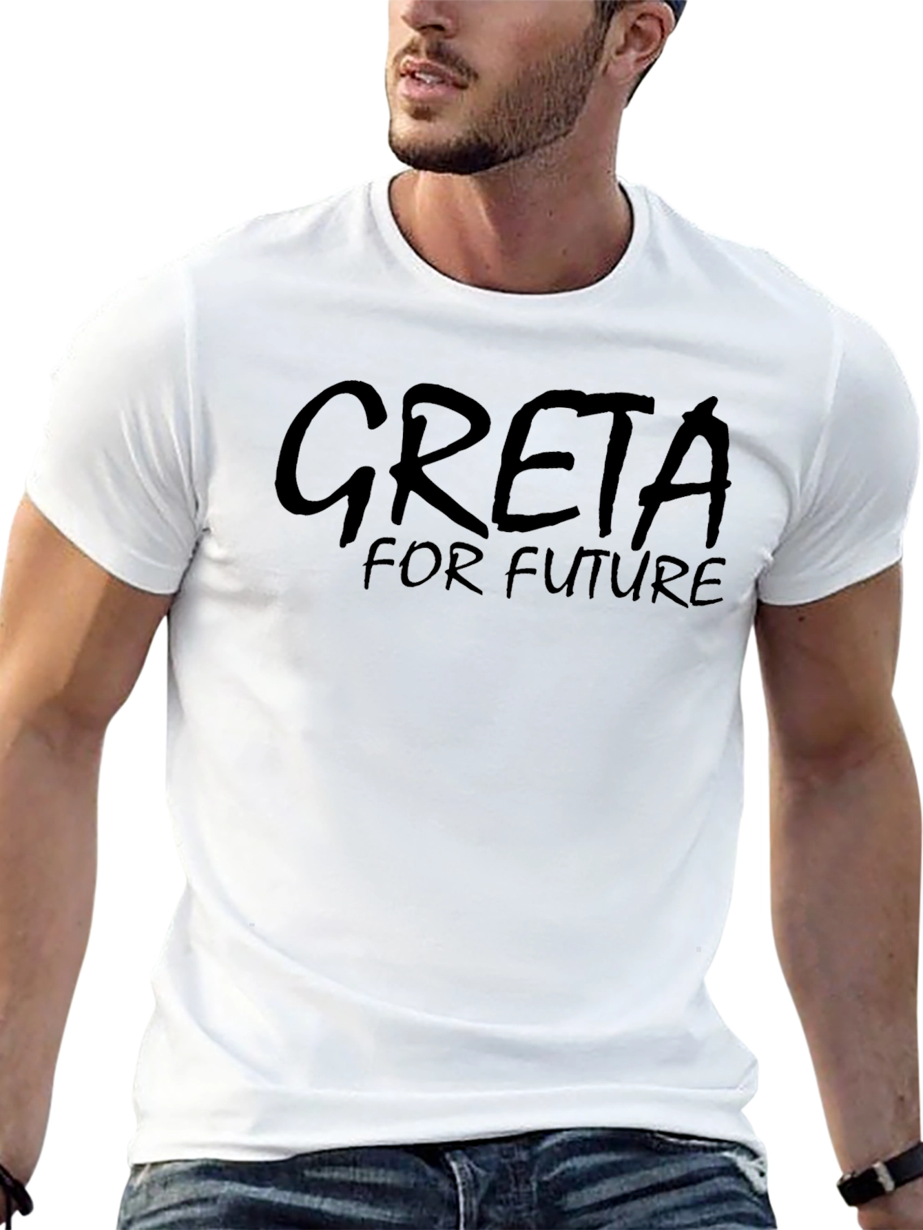 Greta For Future Black T-Shirt - Eco-Friendly Activism