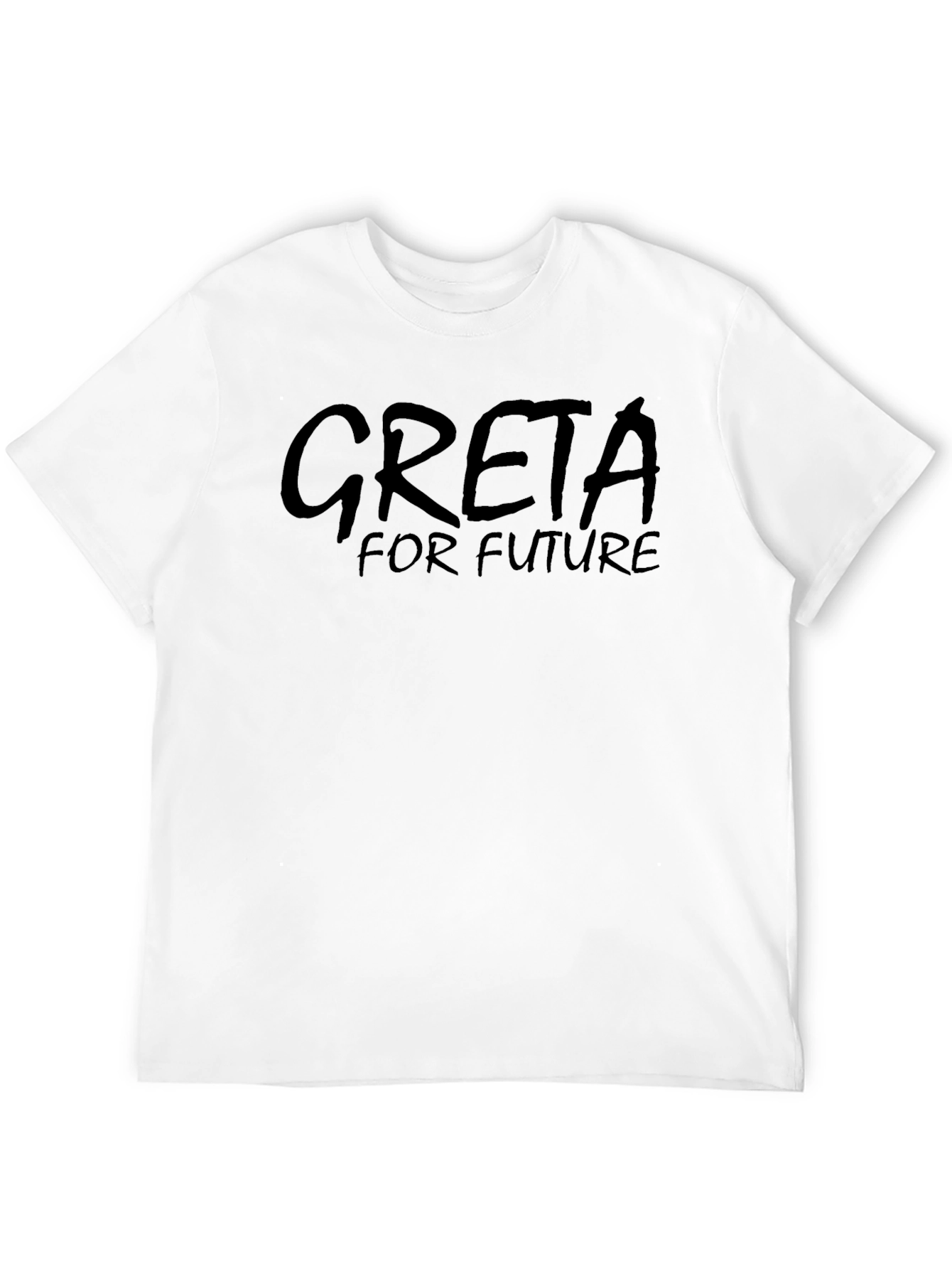 Greta For Future Black T-Shirt - Eco-Friendly Activism