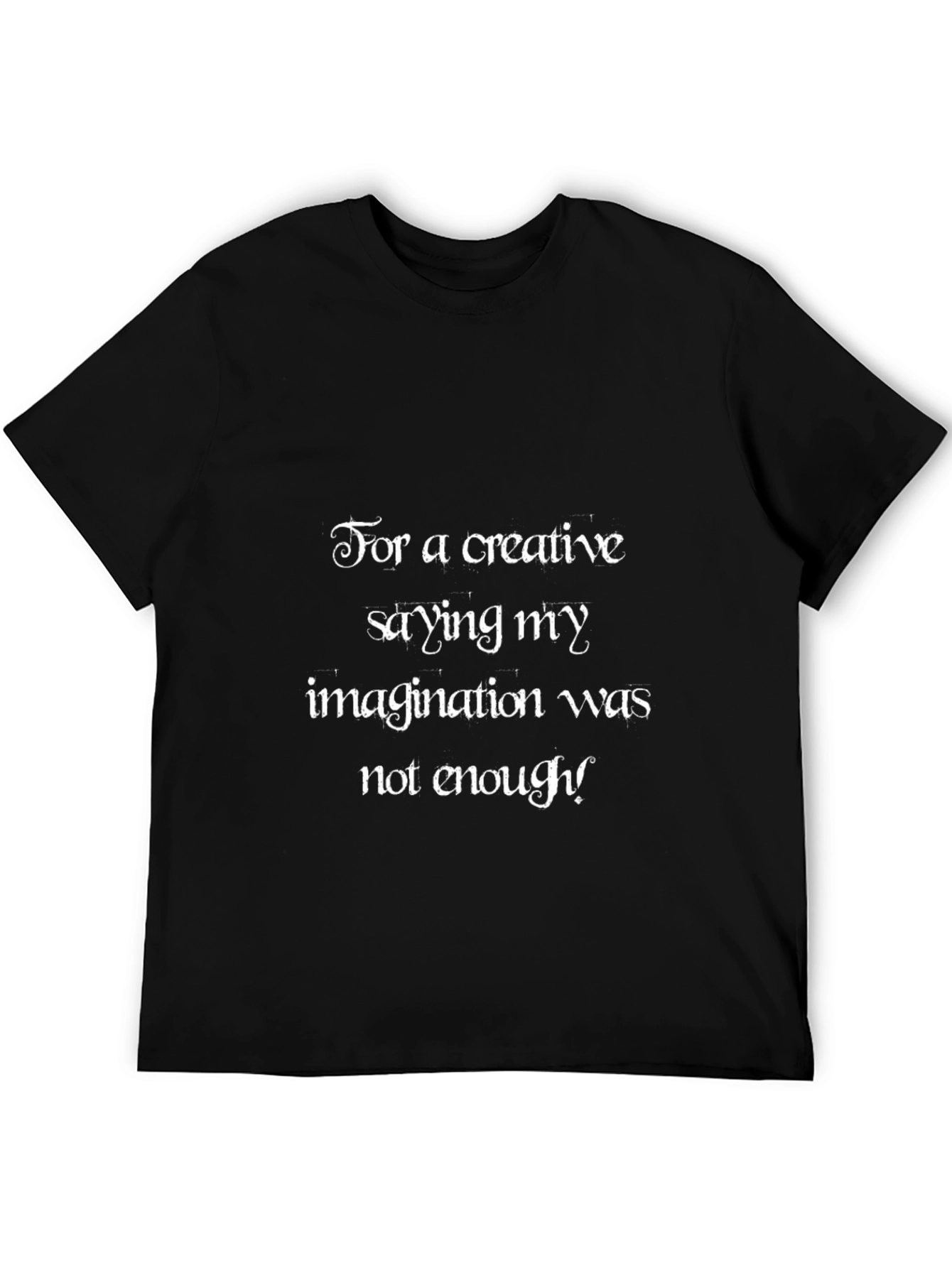 Creative Saying Graphic Tee - Imagination Enough