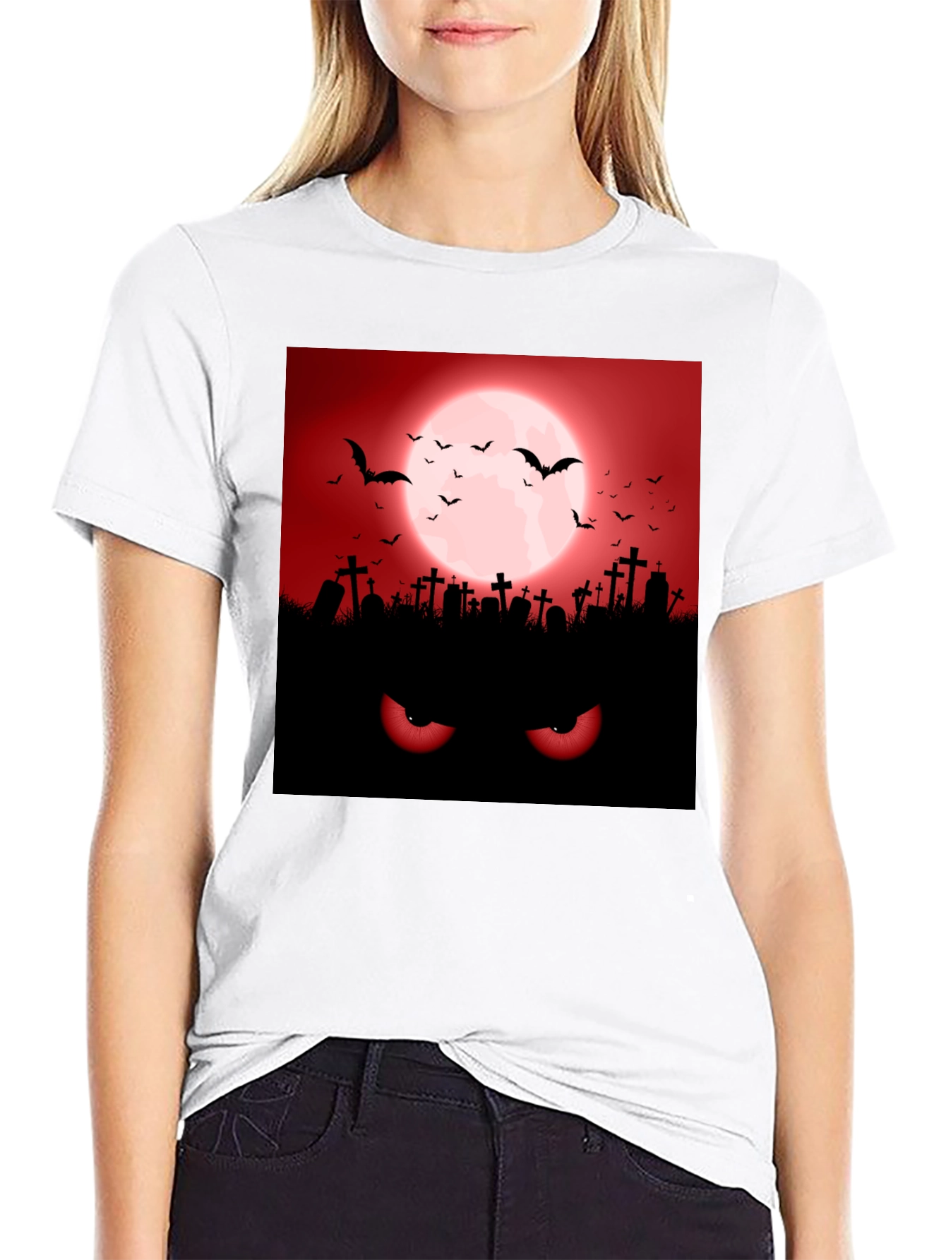Halloween Graveyard Eyes T-Shirt