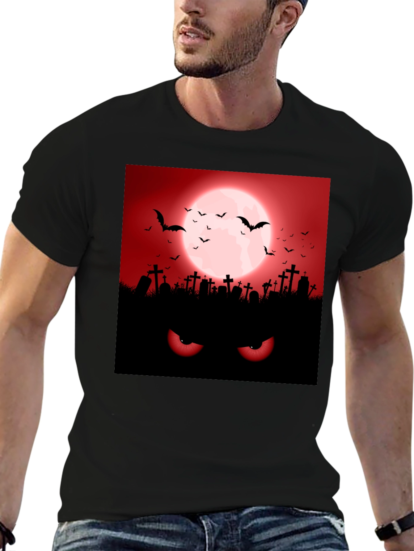 Halloween Graveyard Eyes T-Shirt