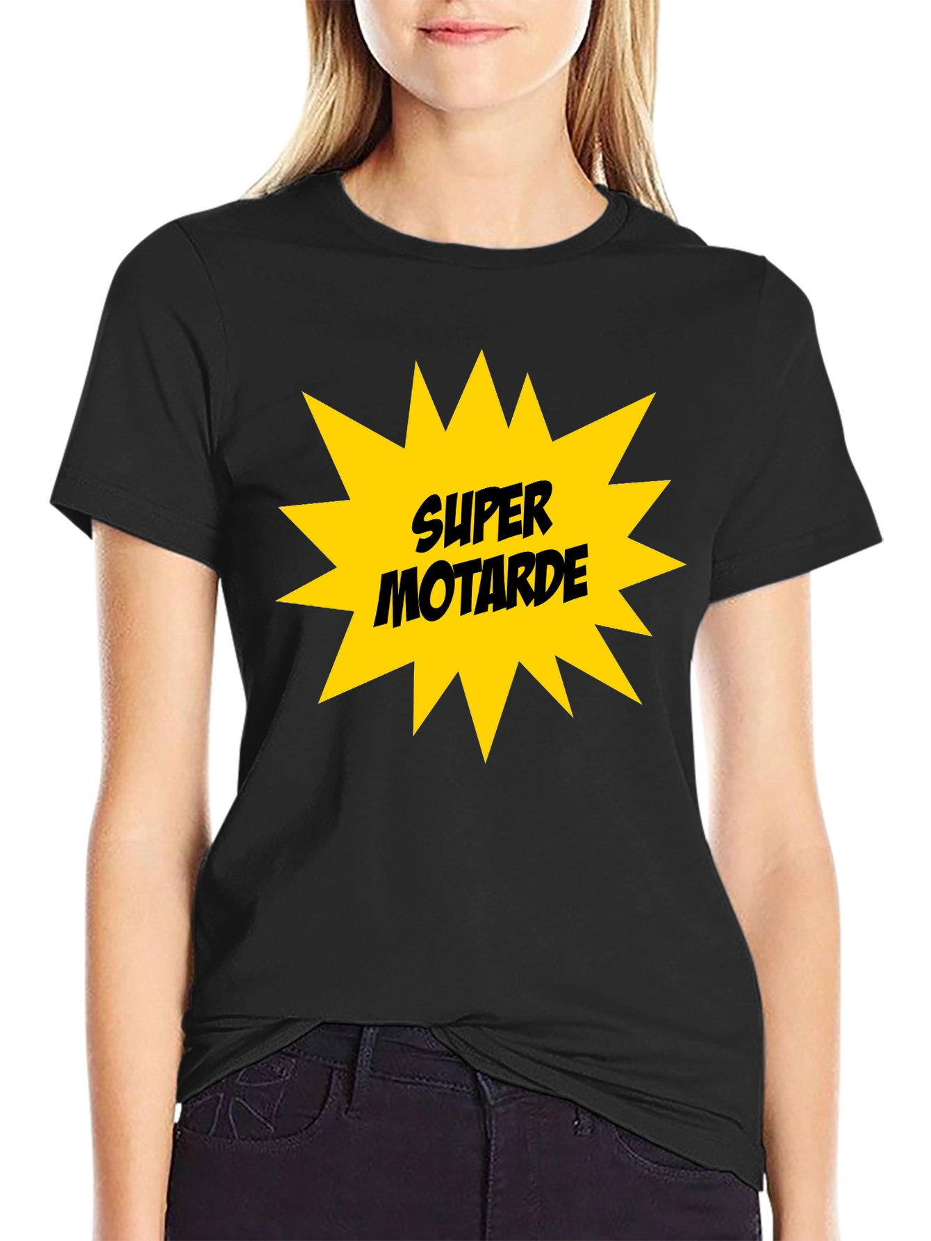 Super Motarde Black T-Shirt - Motorbike Graphic Tee