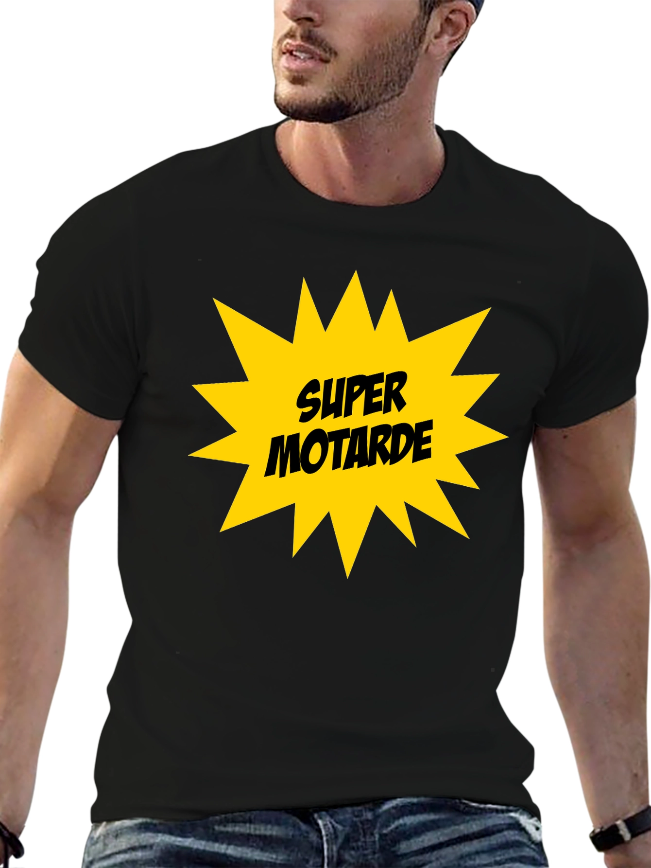 Super Motarde Black T-Shirt - Motorbike Graphic Tee