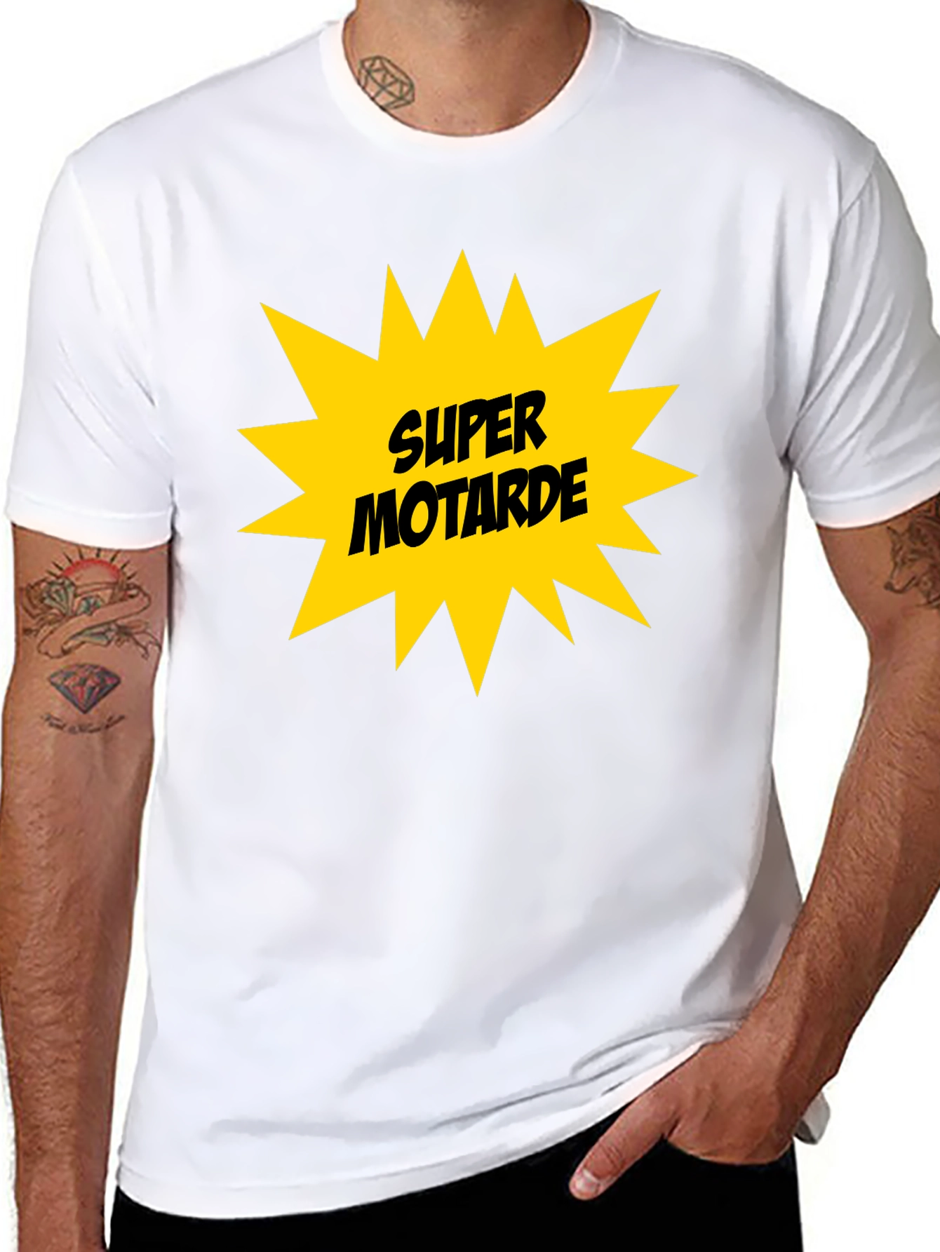 Super Motarde Black T-Shirt - Motorbike Graphic Tee