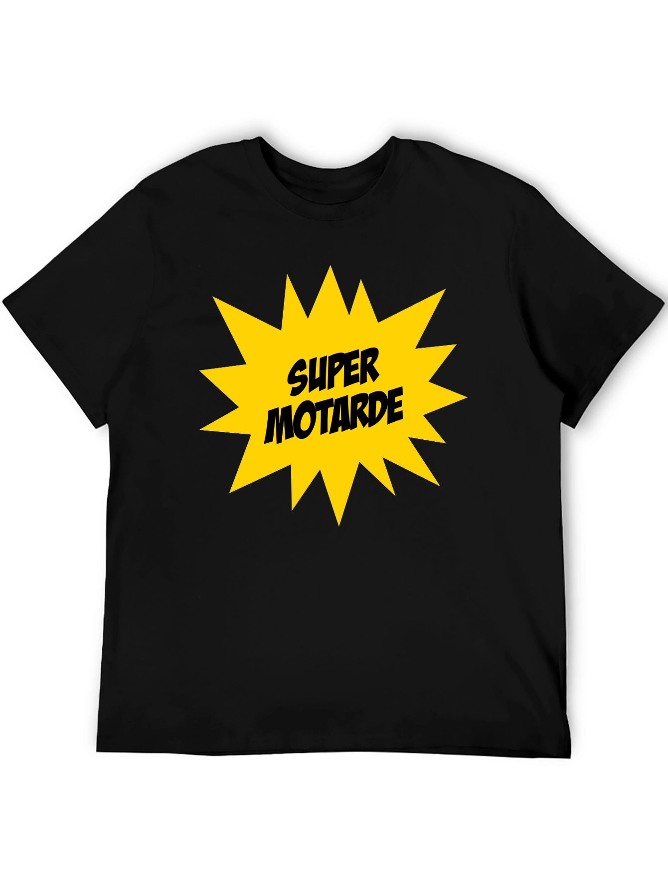 Super Motarde Black T-Shirt - Motorbike Graphic Tee