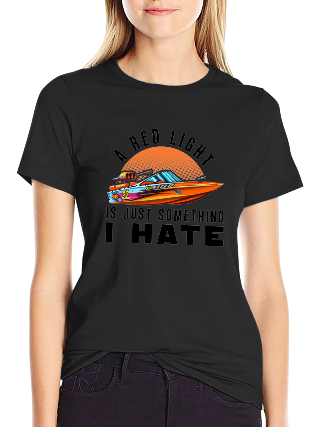 Red Light Hate Graphic T-Shirt