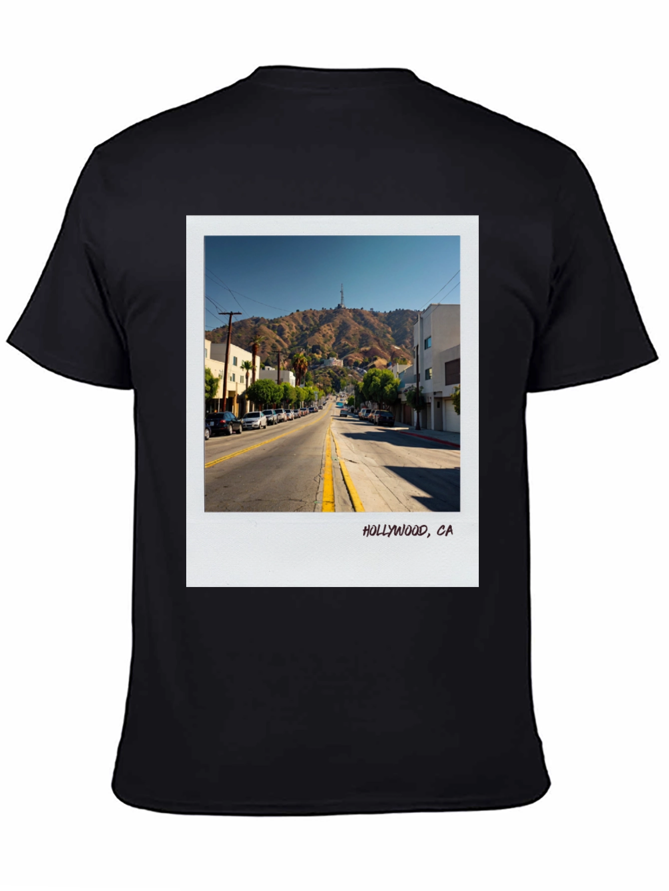 Hollywood CA Street Scene Graphic Tee