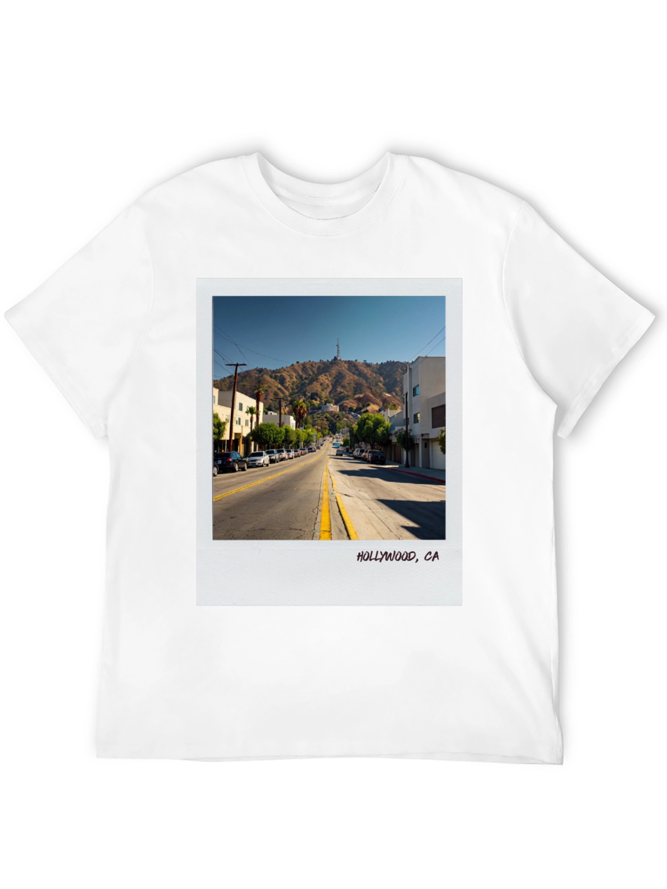 Hollywood CA Street Scene Graphic Tee