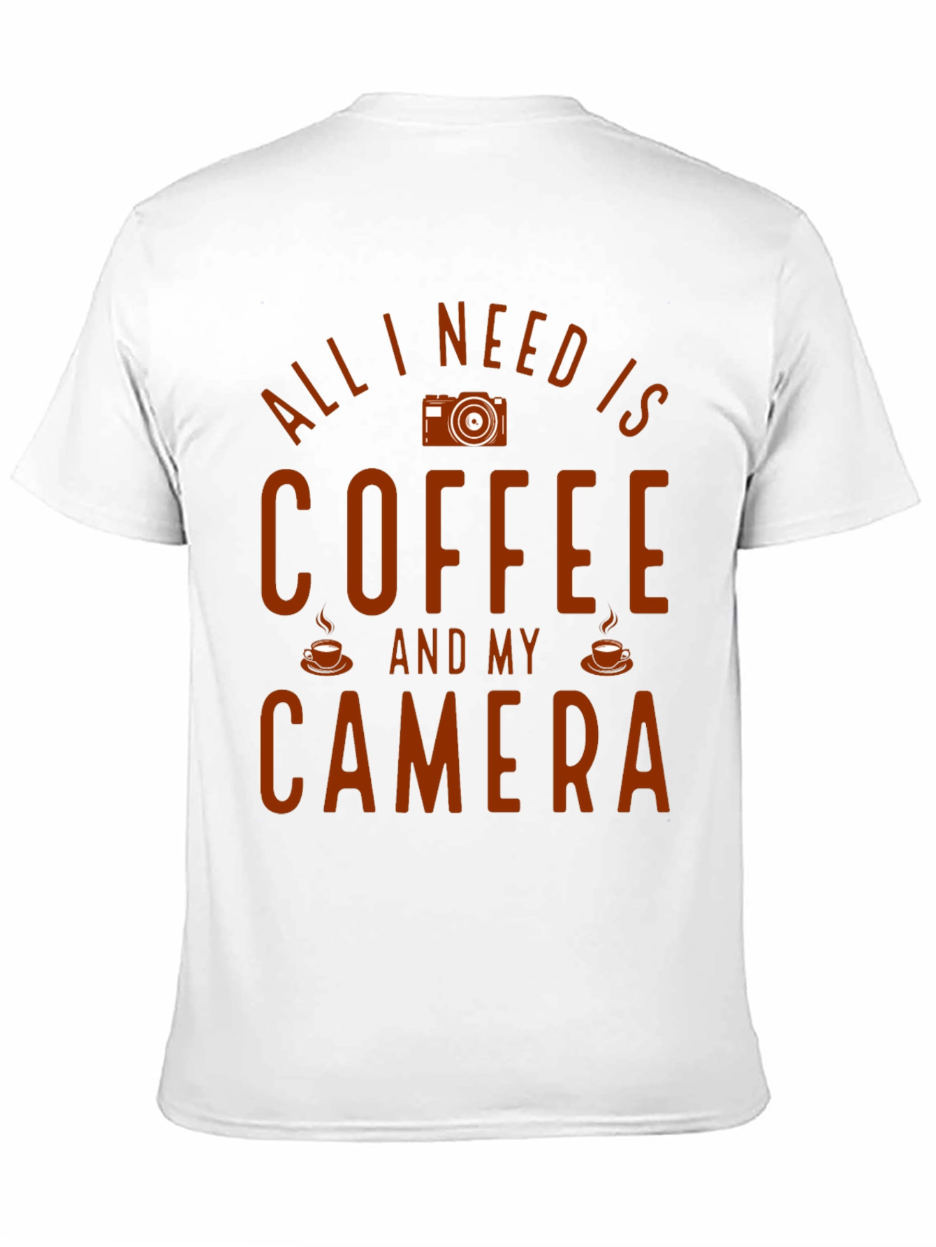 Coffee and Camera Graphic T-Shirt - Photographer Gift