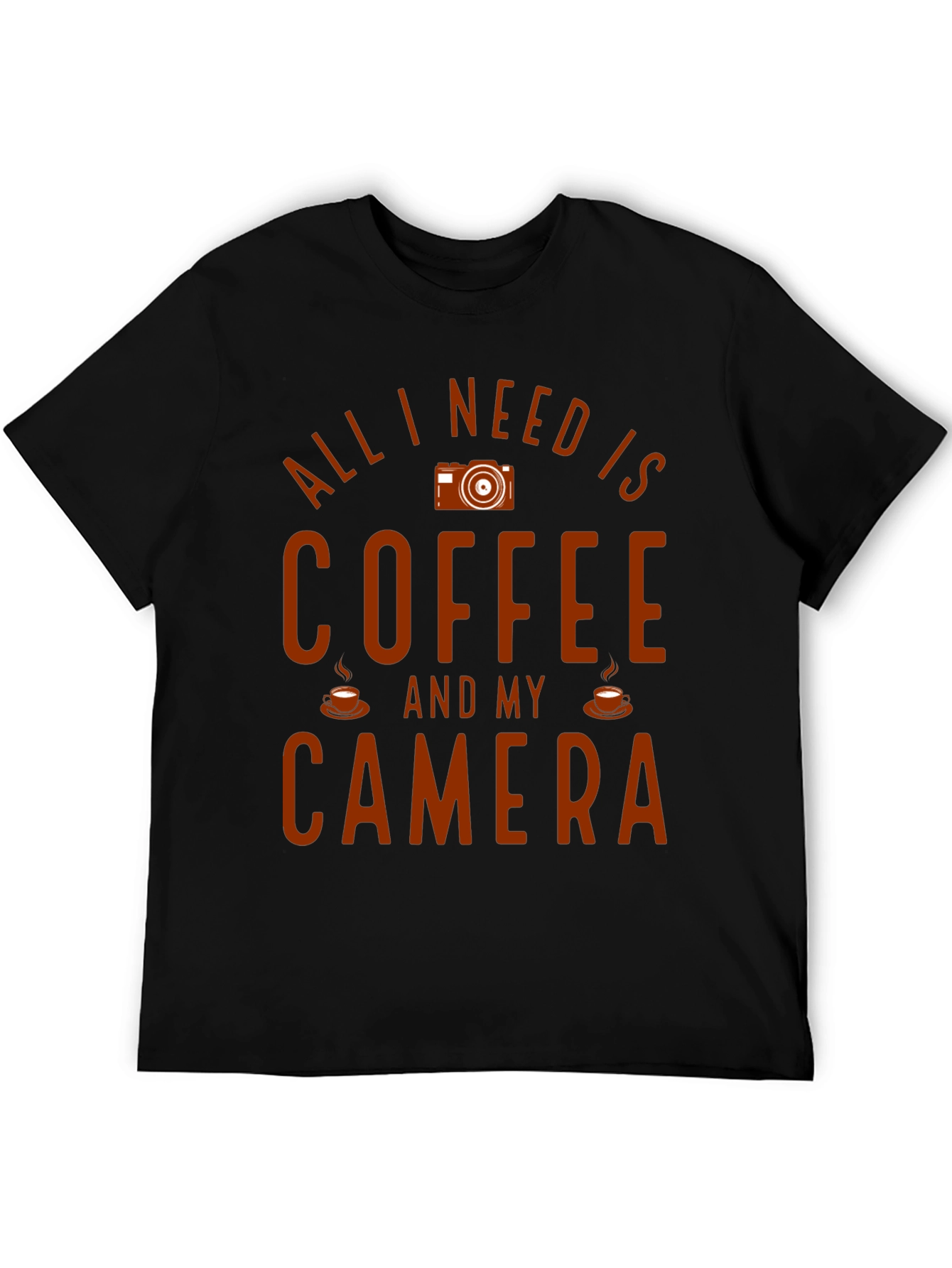 Coffee and Camera Graphic T-Shirt - Photographer Gift