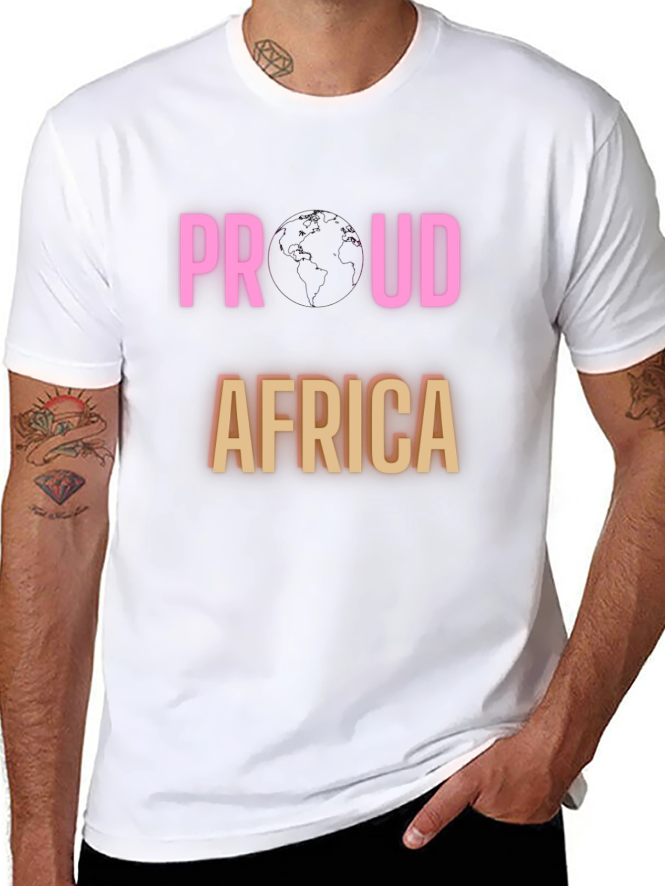 Proud Africa Black T-Shirt