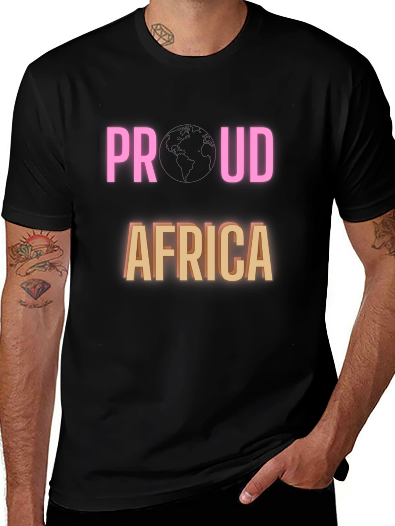 Proud Africa Black T-Shirt