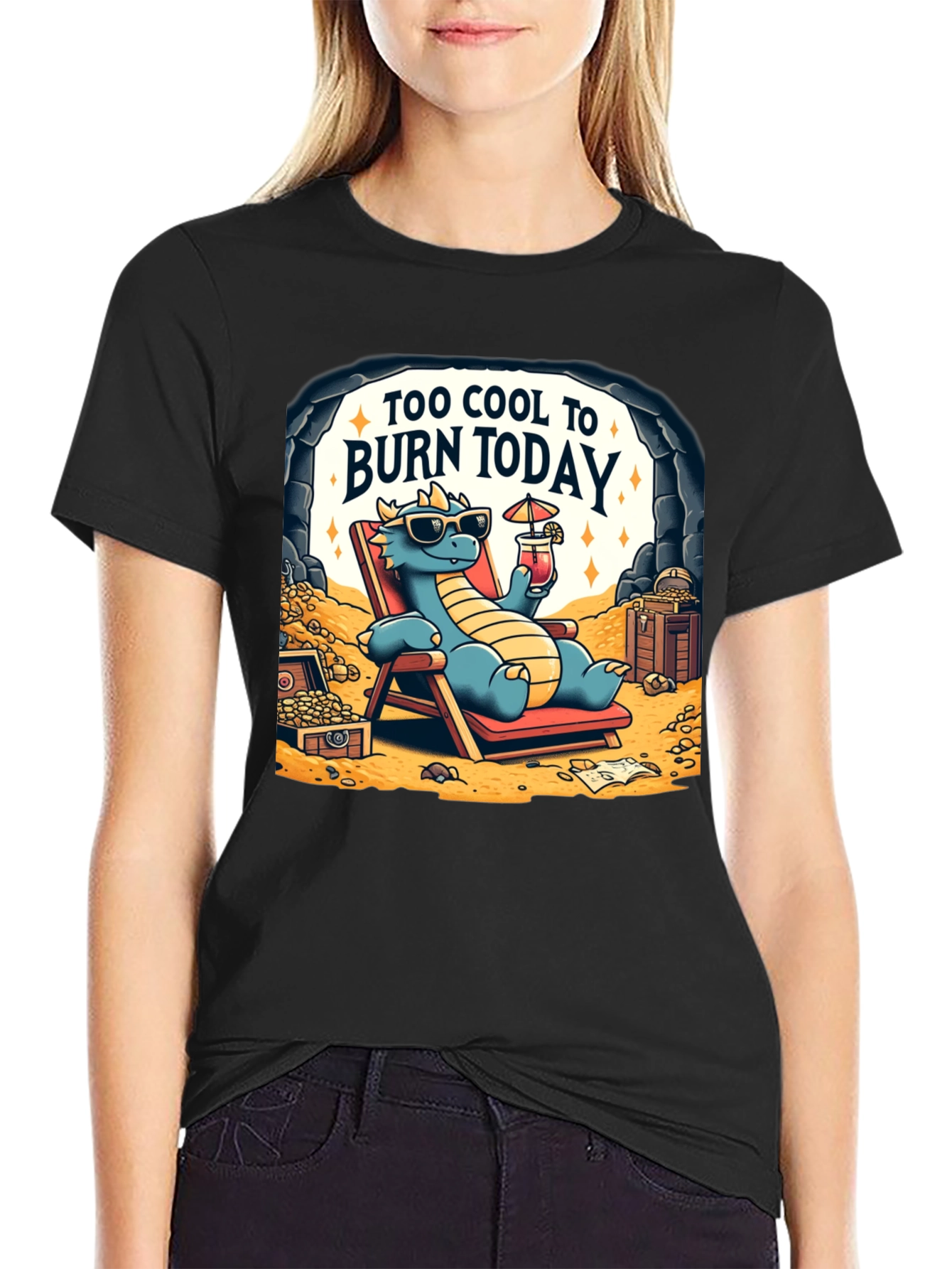 Cool Dragon Graphic T-Shirt