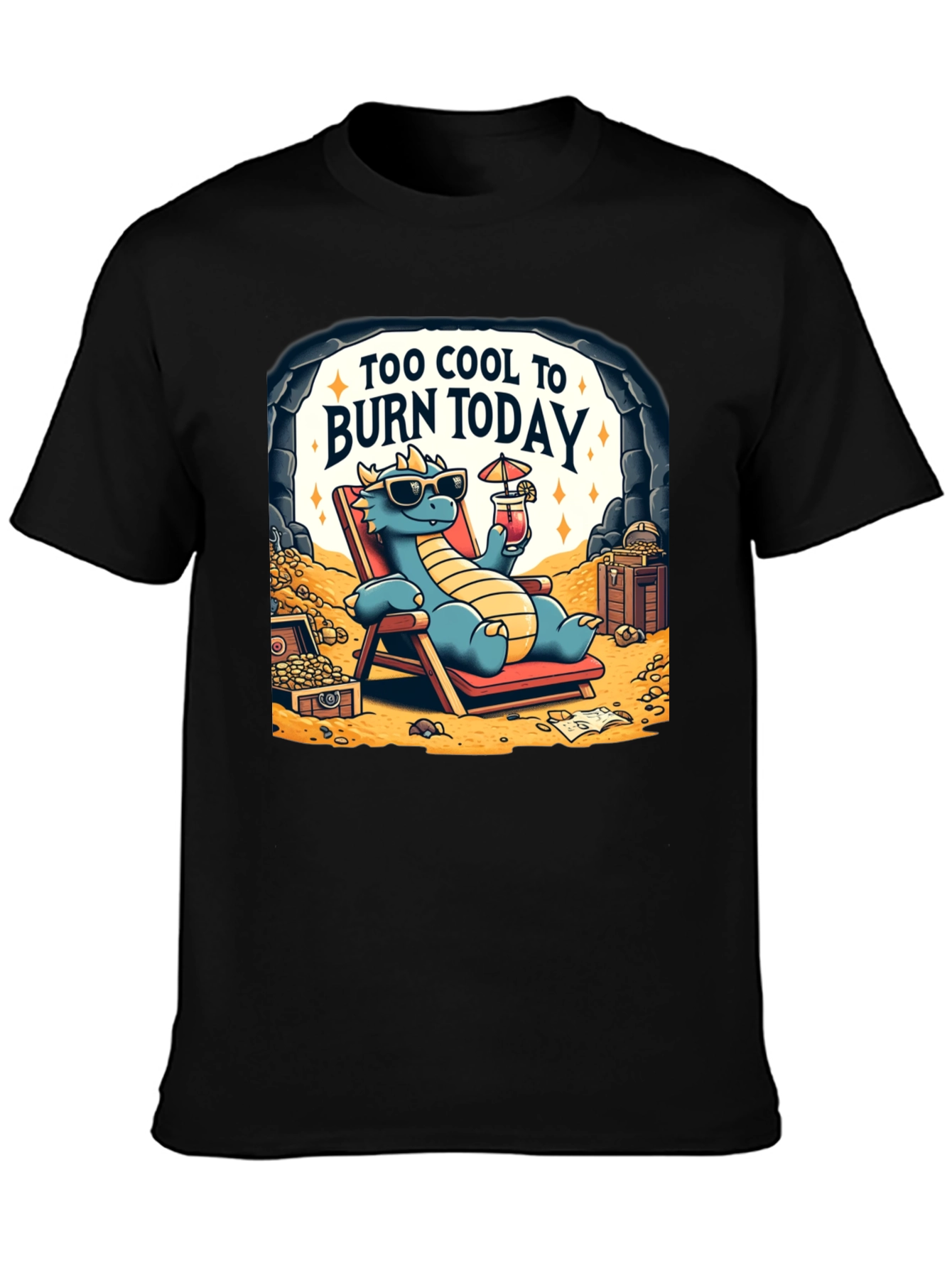 Cool Dragon Graphic T-Shirt