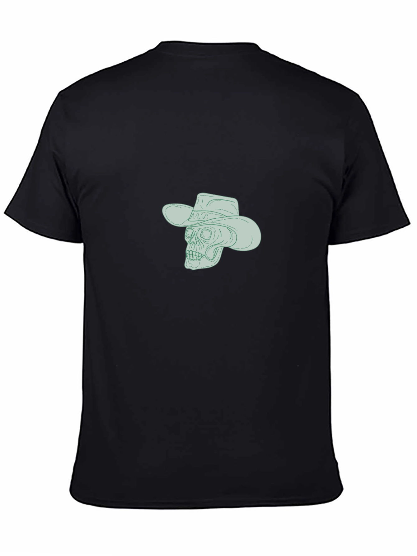 Skull Cowboy Graphic Tee - Classic Black T-Shirt
