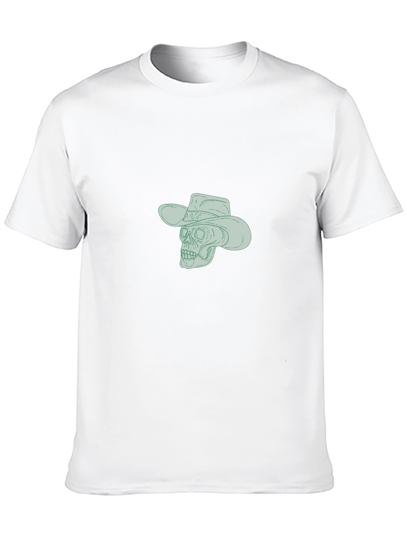 Skull Cowboy Graphic Tee - Classic Black T-Shirt