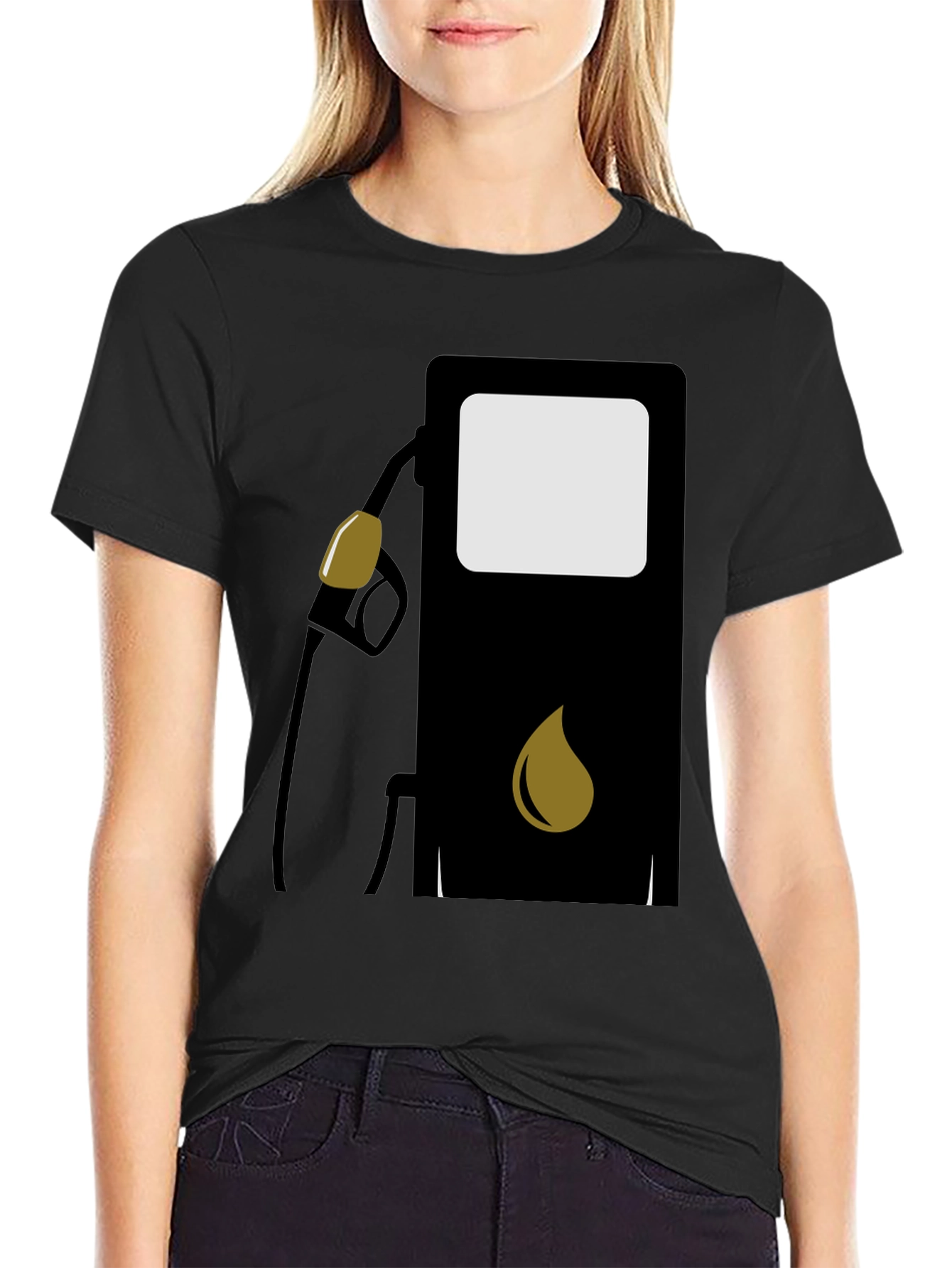 Gas Pump T-Shirt - Black Graphic Tee