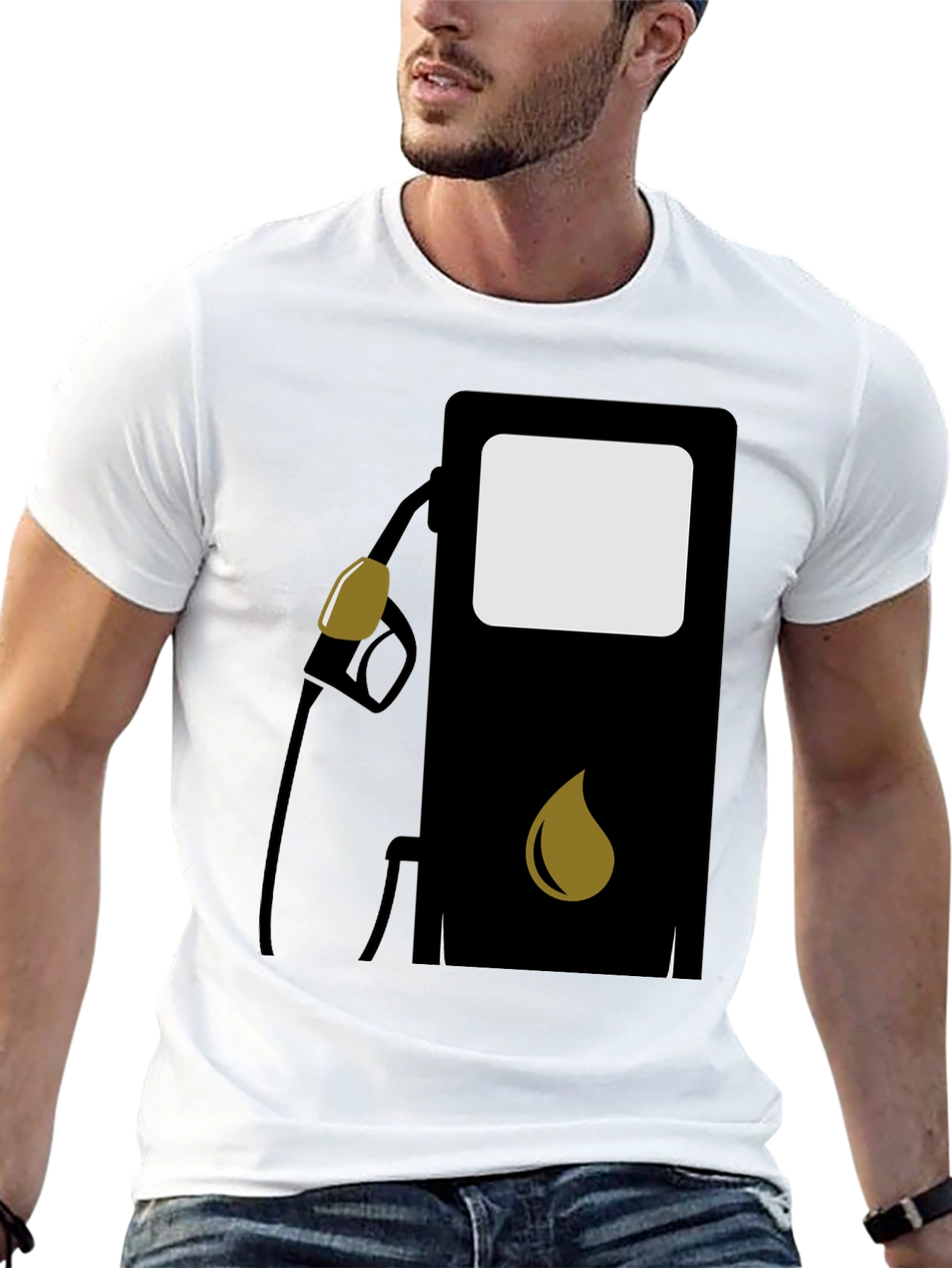 Gas Pump T-Shirt - Black Graphic Tee